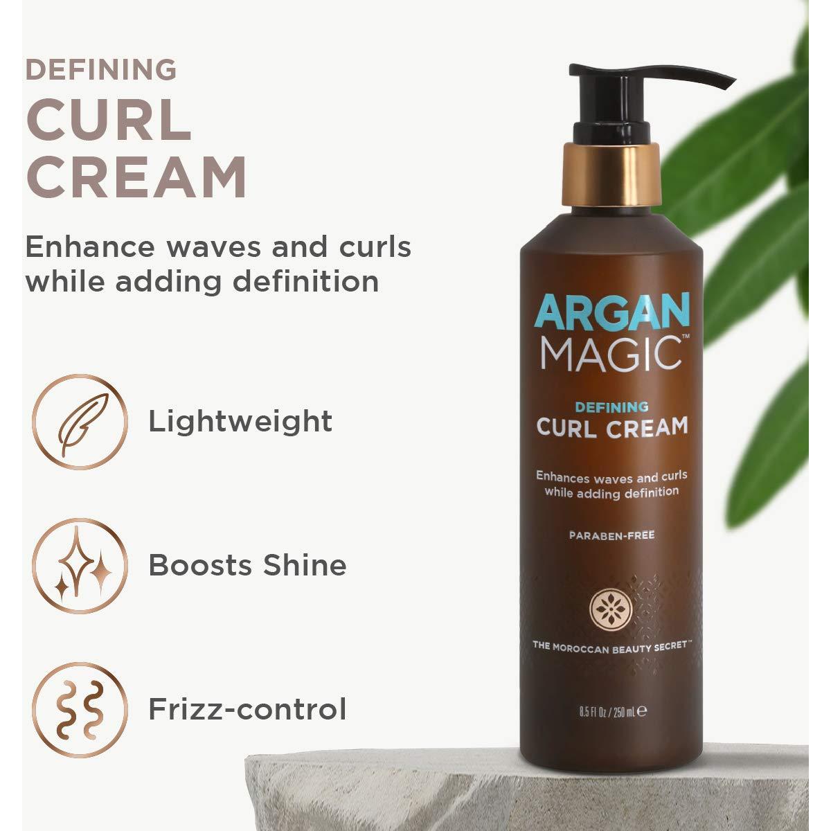 Crema Definidora de Rizos Argan Magic 250ml - Hidrata y Reduce Frizz