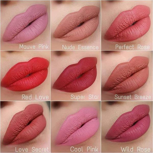 Pintalabios Líquido Mate Farmasi 01 Rosa Malva - Alta Pigmentación