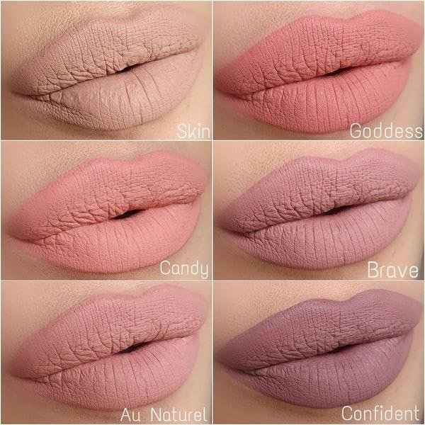 Pintalabios Líquido Mate Farmasi 01 Rosa Malva - Alta Pigmentación