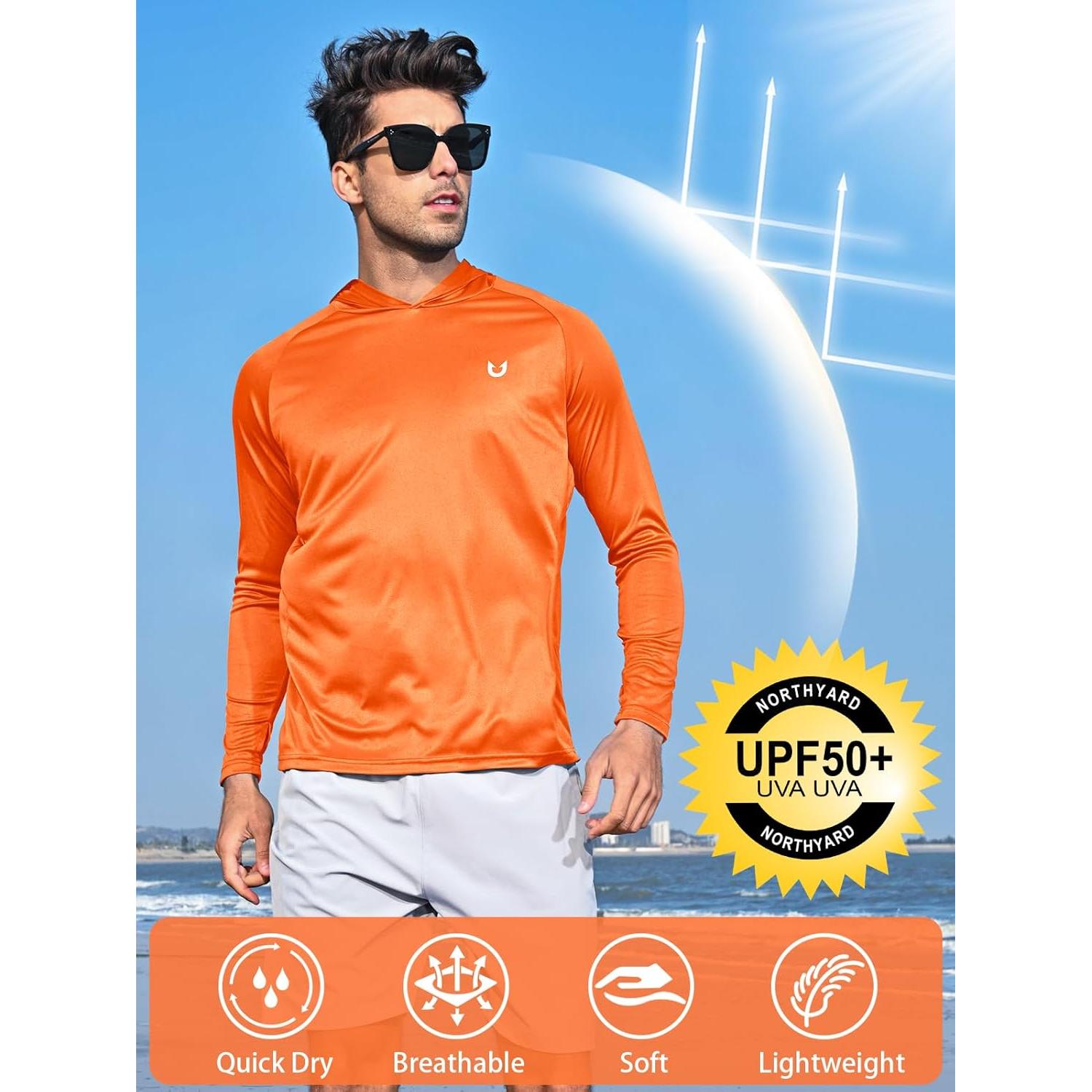 Sudadera con Capucha NORTHYARD UPF 50+ Hombre 3XL Naranja