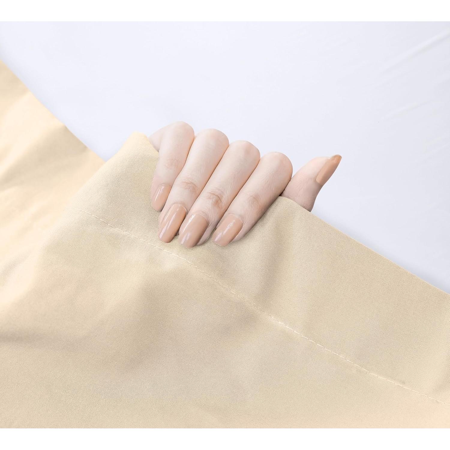 Sábanas Planas Utopia Bedding Microfibra 6 Piezas Individual Beige