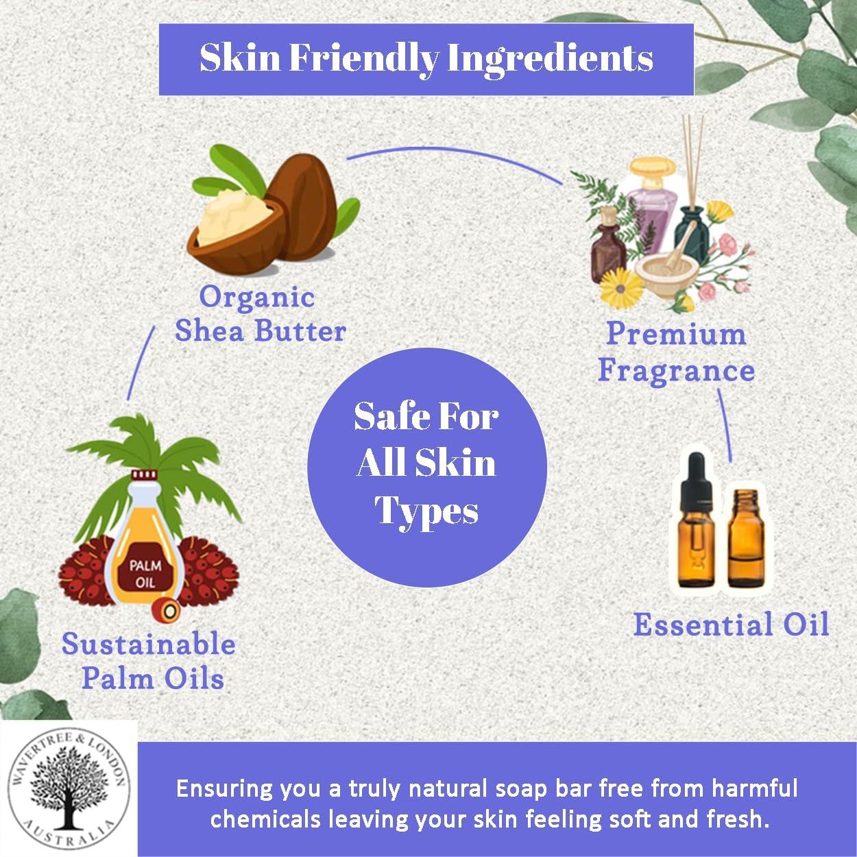 Jabón Natural Wavertree & London Albahaca y Neroli 198g