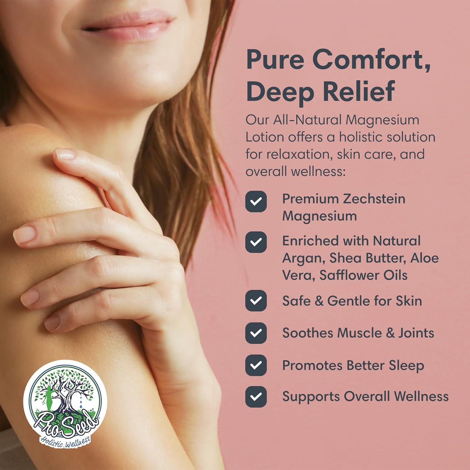 Loción de Magnesio ProSeed 100% Natural 60ml - Vegana y Calmante