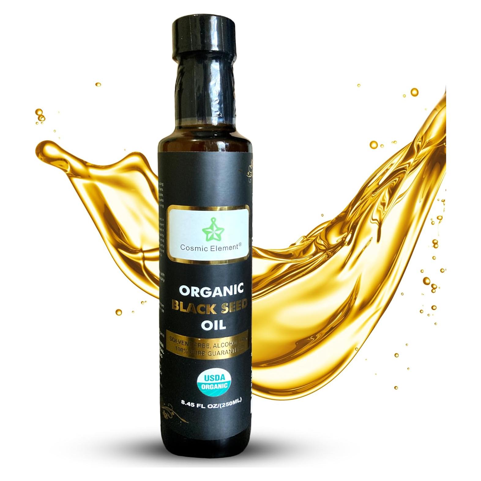 Aceite de Semilla Negra Orgánico Cosmic Element 248 ml - Omega 3 6 9