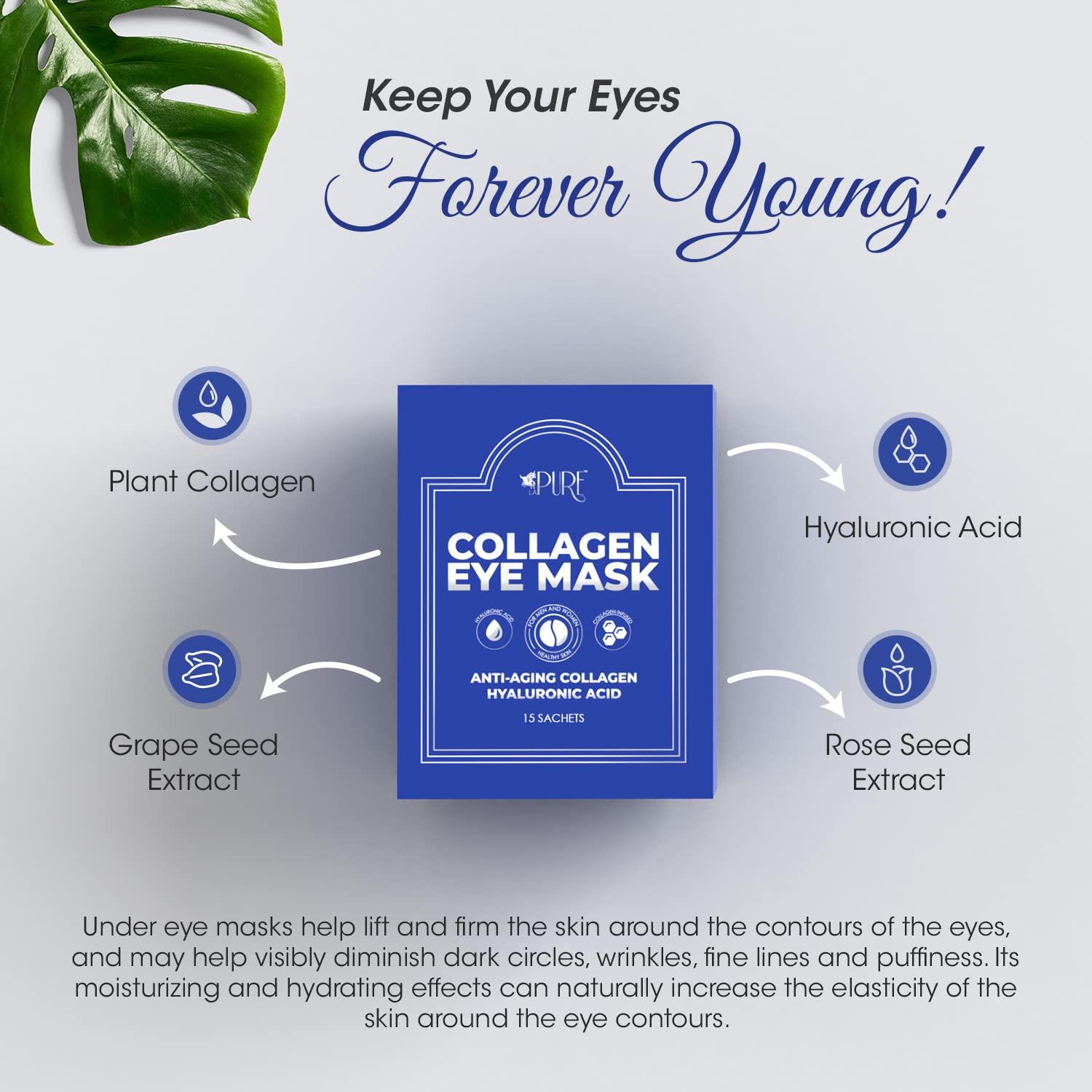 Parche para Ojos LA PURE Colágeno Hidratante 15ct