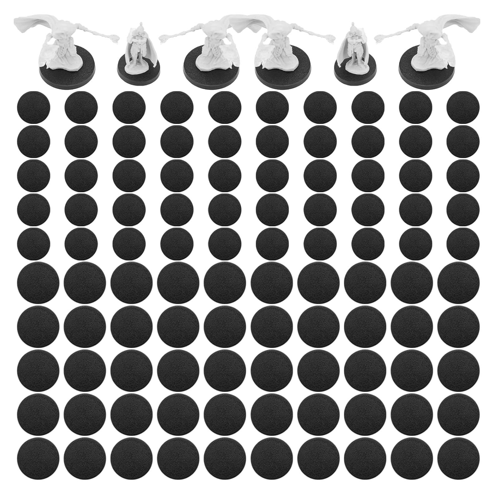 100 Piezas Bases Redondas Plástico 25mm y 32mm DisplayMore