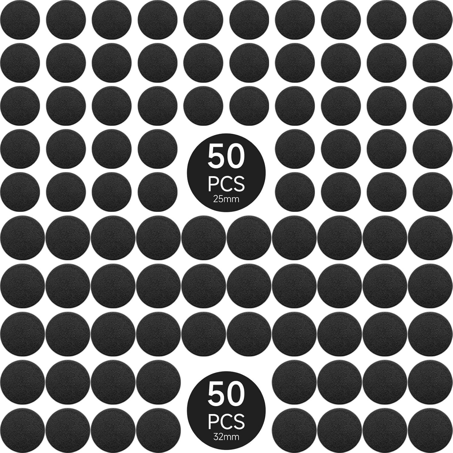 100 Piezas Bases Redondas Plástico 25mm y 32mm DisplayMore