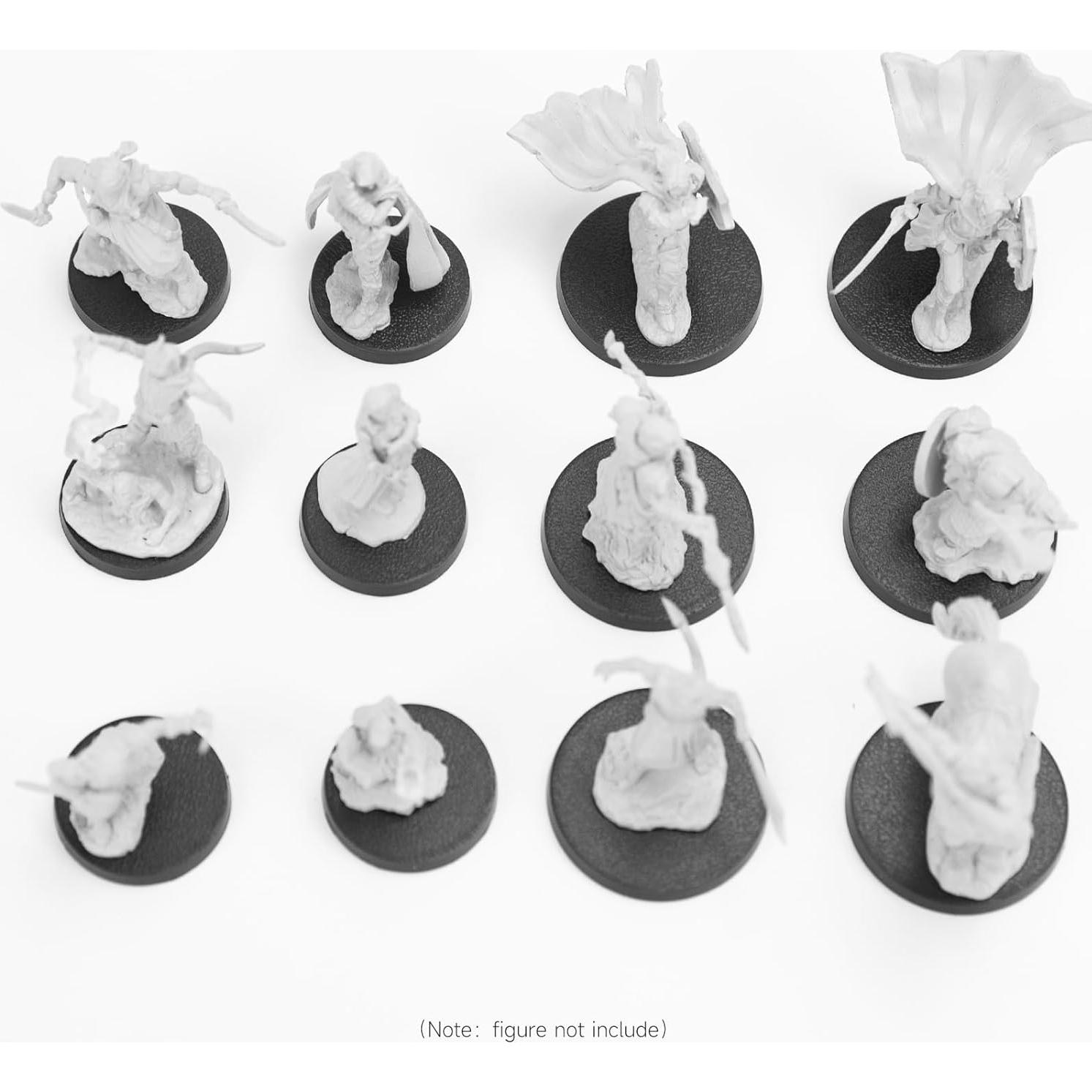 100 Piezas Bases Redondas Plástico 25mm y 32mm DisplayMore