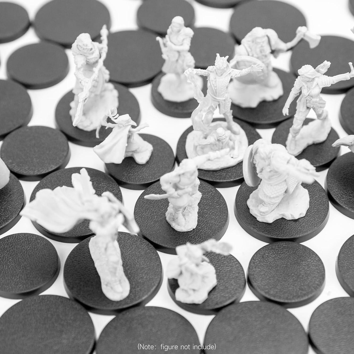 100 Piezas Bases Redondas Plástico 25mm y 32mm DisplayMore