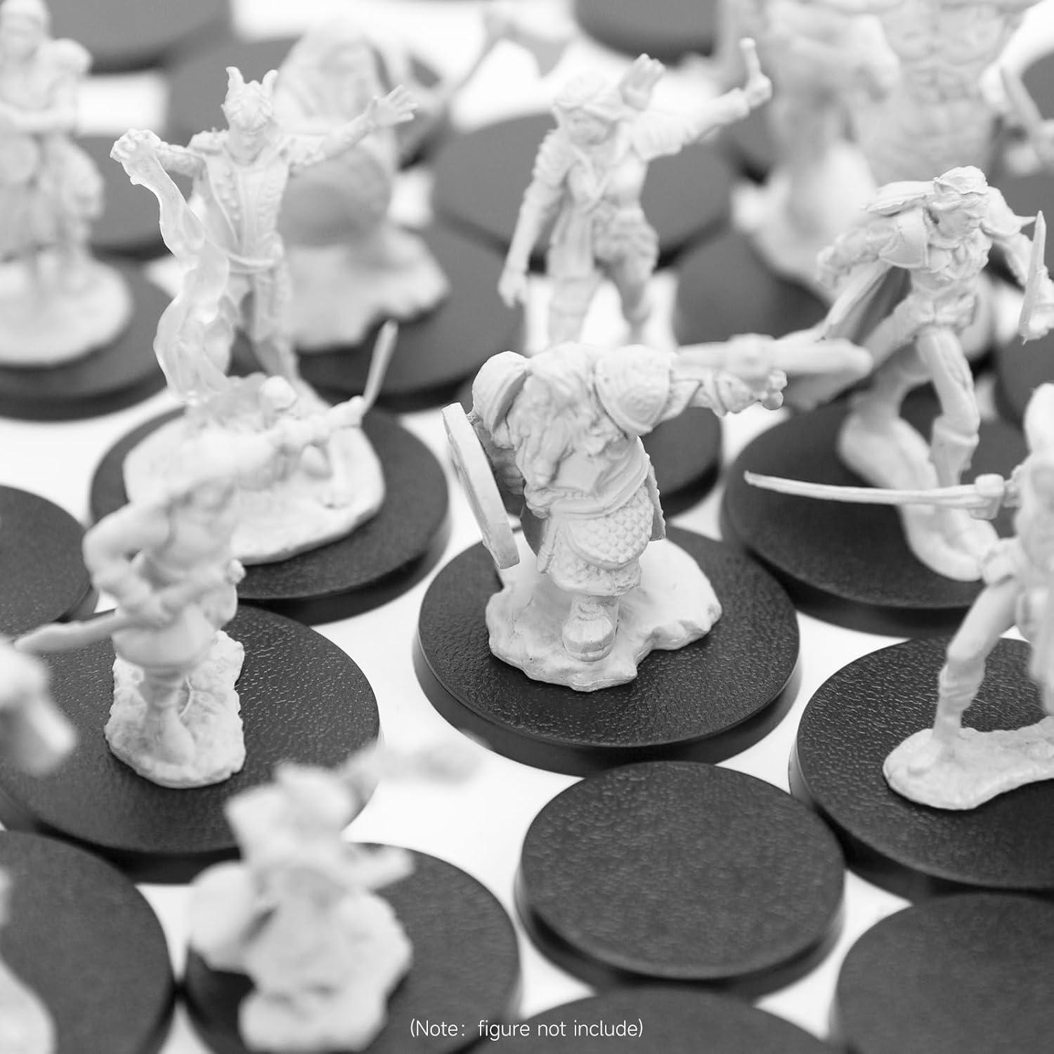 100 Piezas Bases Redondas Plástico 25mm y 32mm DisplayMore