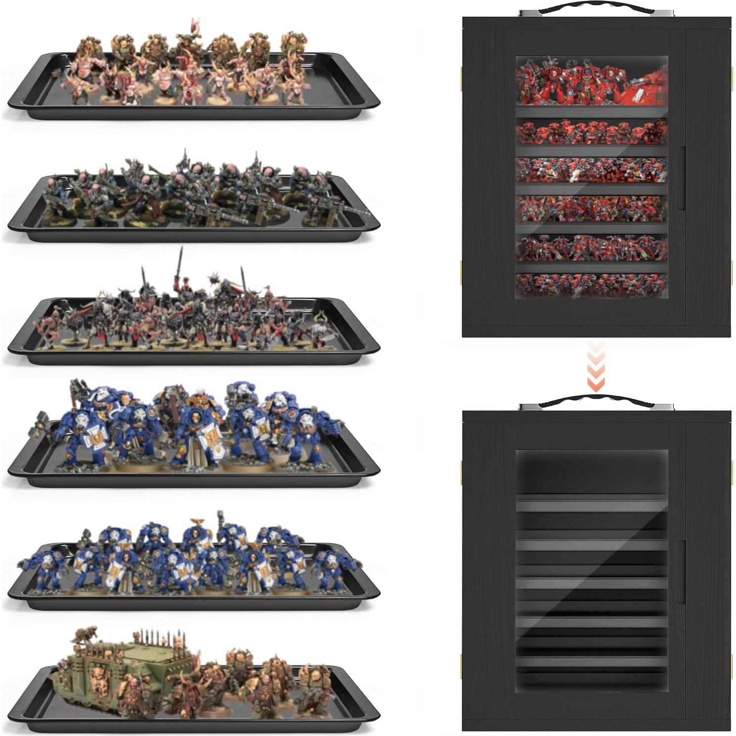 Caja de Almacenamiento en Miniatura WELIDAY 37.1x29x43.2cm Negra