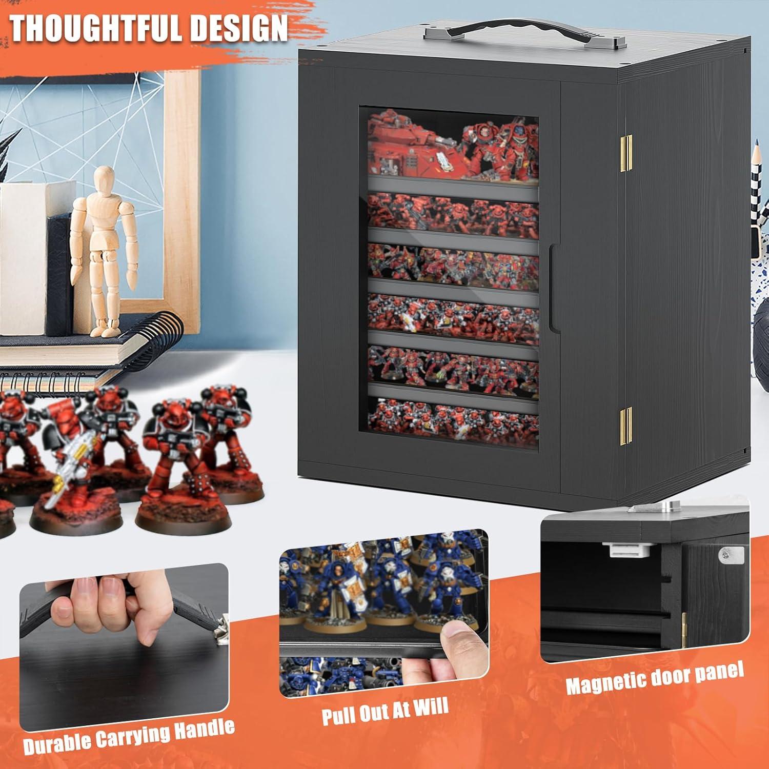 Caja de Almacenamiento en Miniatura WELIDAY 37.1x29x43.2cm Negra