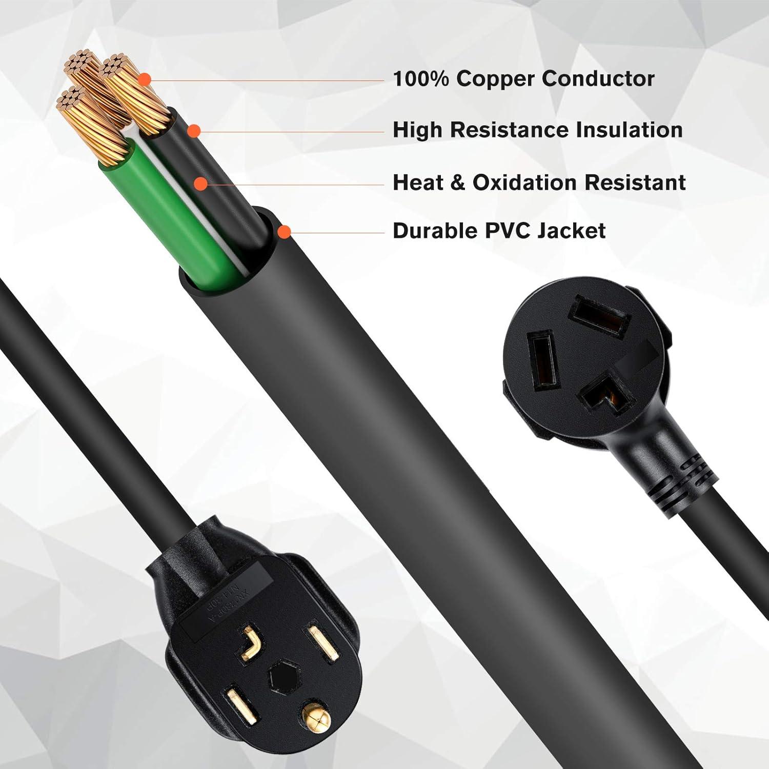 Adaptador Secadora WELLUCK 1.5FT 3 a 4 Patas NEMA 14-30P