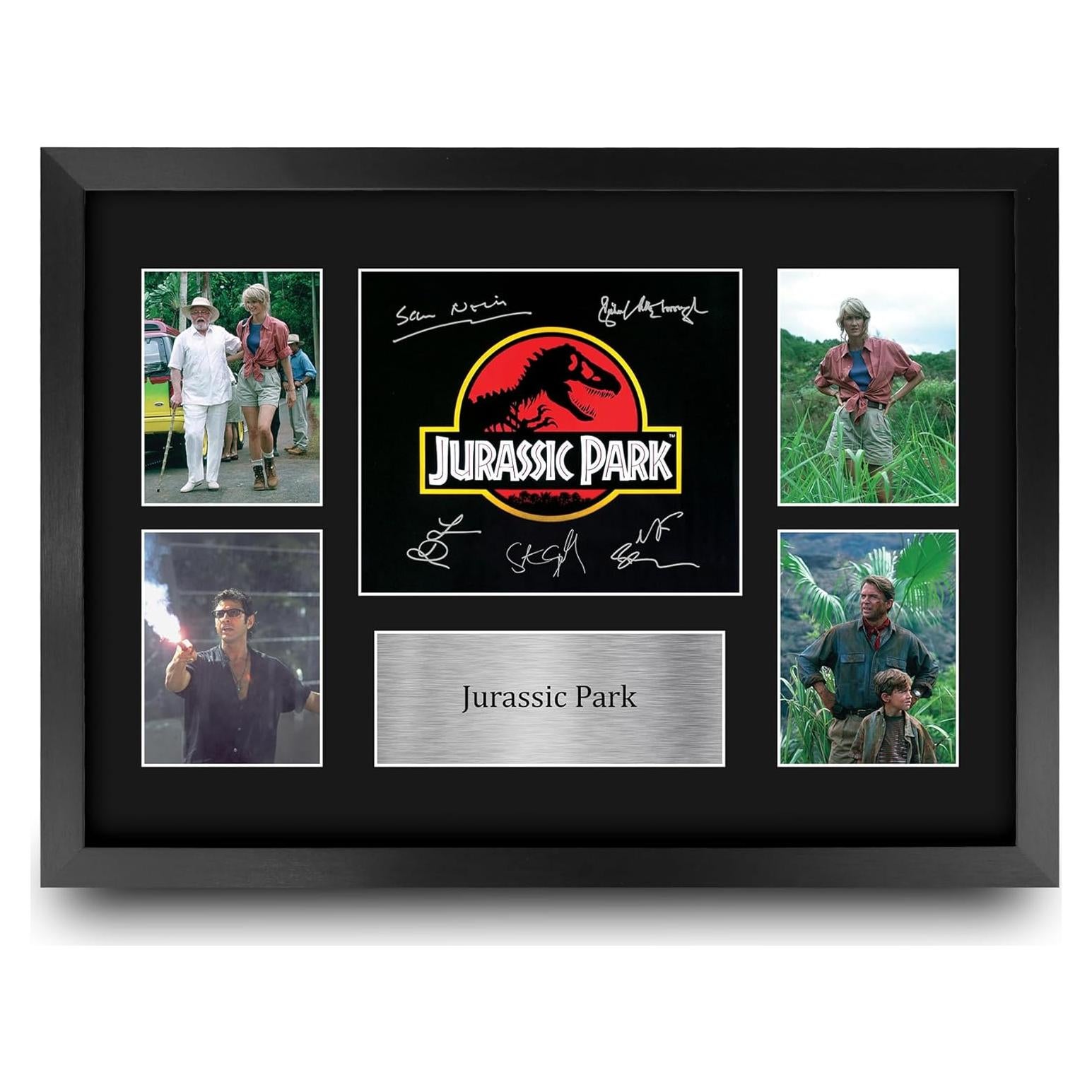 Montaje Enmarcado Jurassic Park 1 HWC Trading 33x45 cm