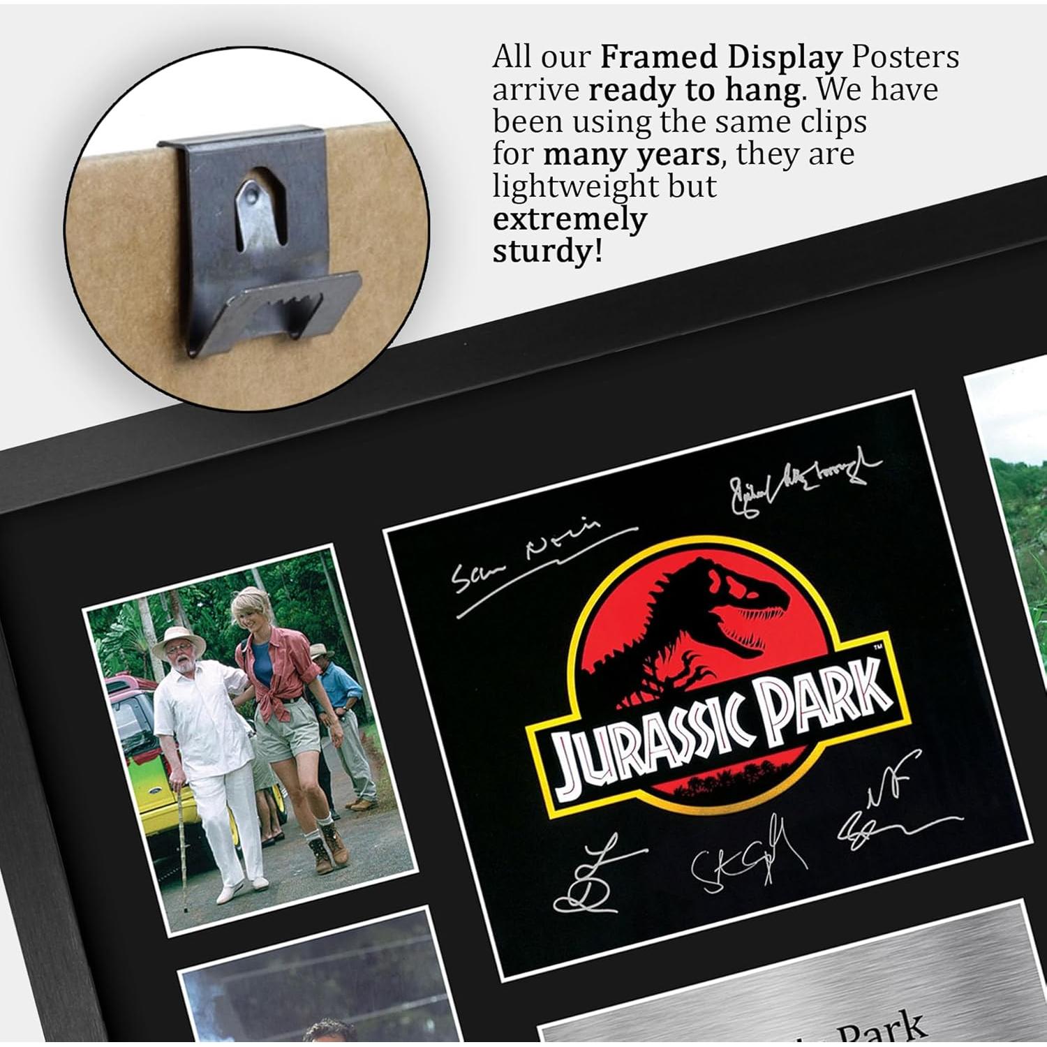Montaje Enmarcado Jurassic Park 1 HWC Trading 33x45 cm