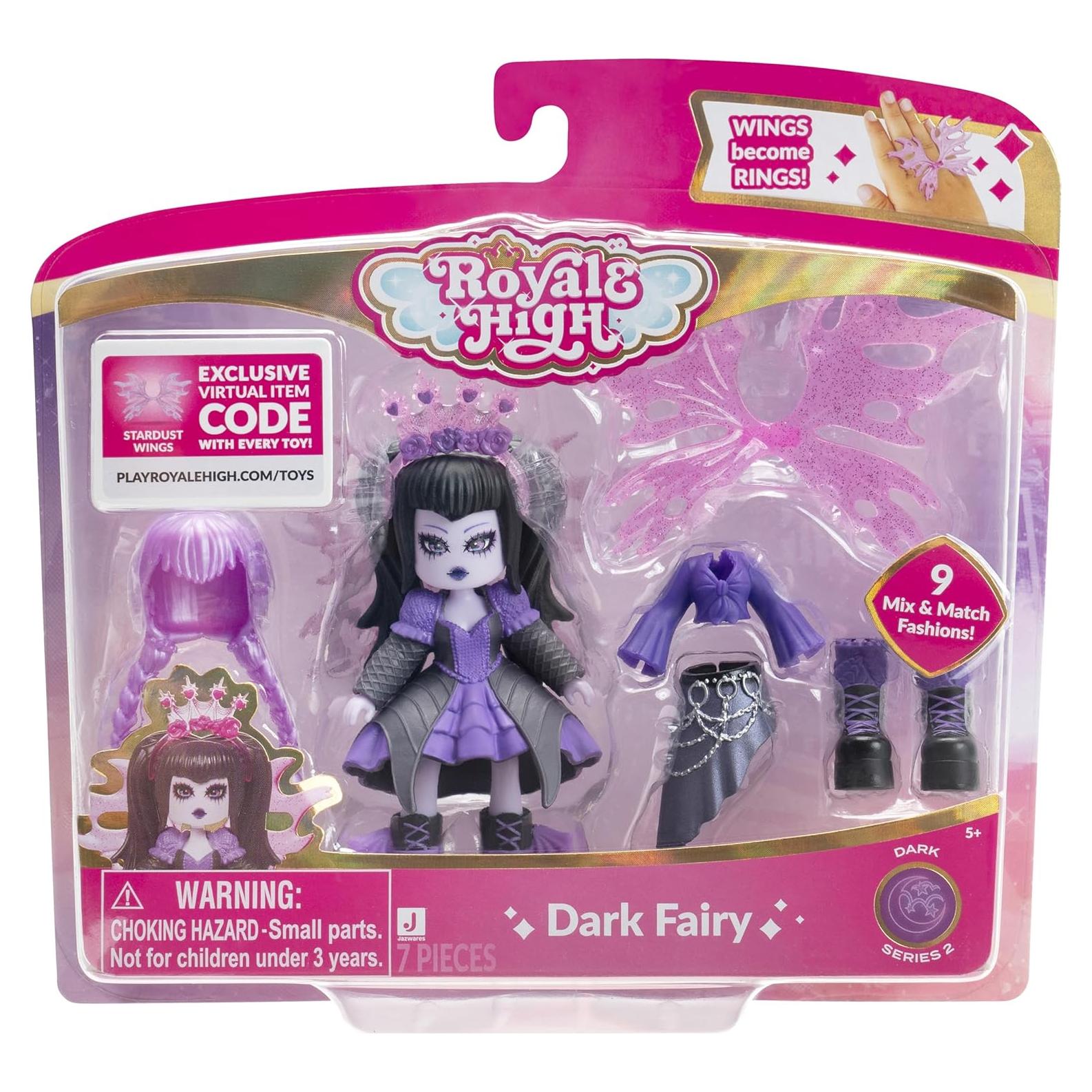 Muñeca Hada Oscura Royale High 7.62 cm con 9 Accesorios