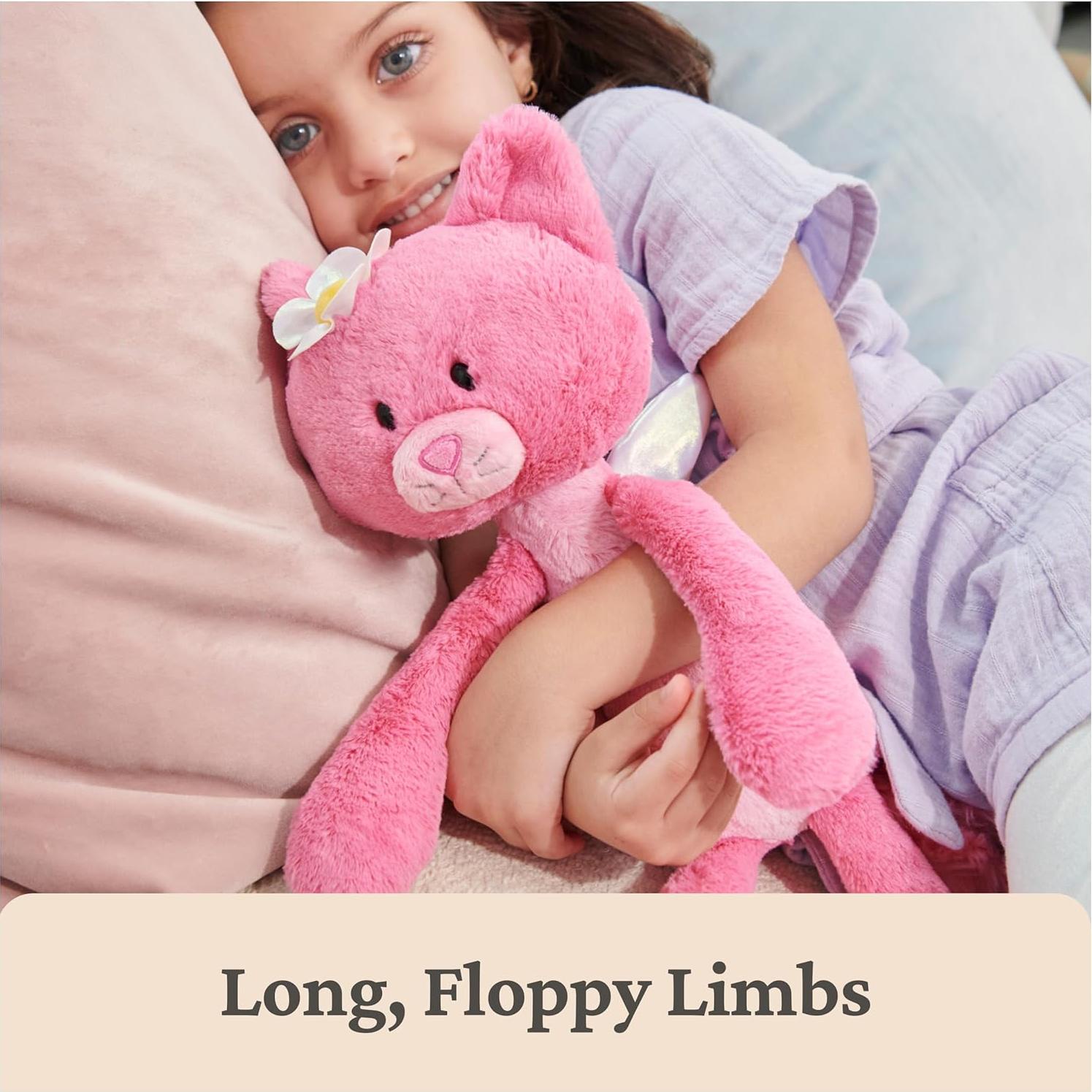 Gato de Peluche GUND Maeve Rosa 38 cm con Alas Iridiscentes