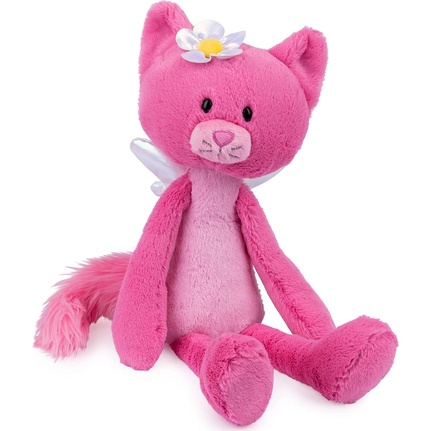 Gato de Peluche GUND Maeve Rosa 38 cm con Alas Iridiscentes