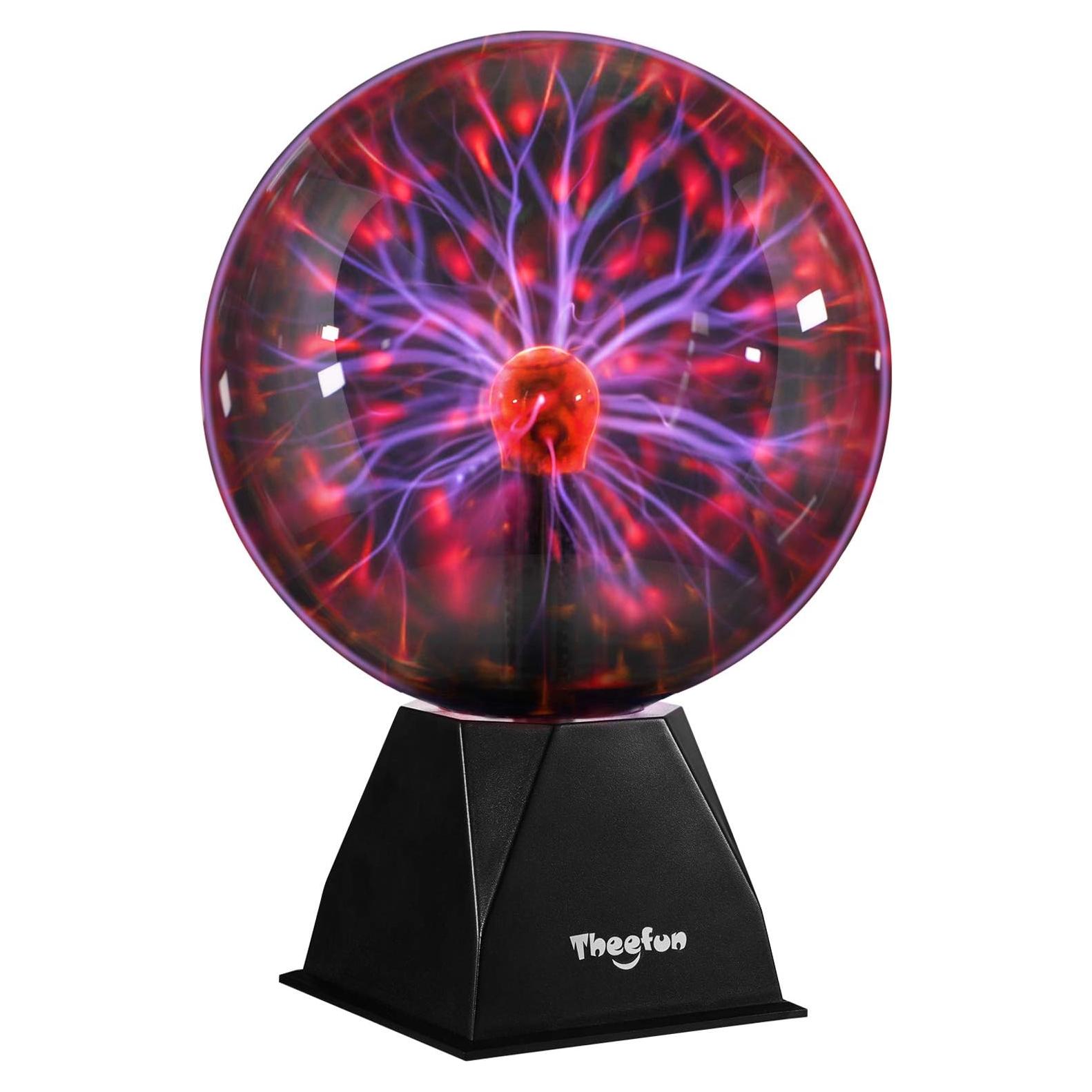Esfera de Plasma Theefun 20 cm Luz Táctil y Sonido Decorativa