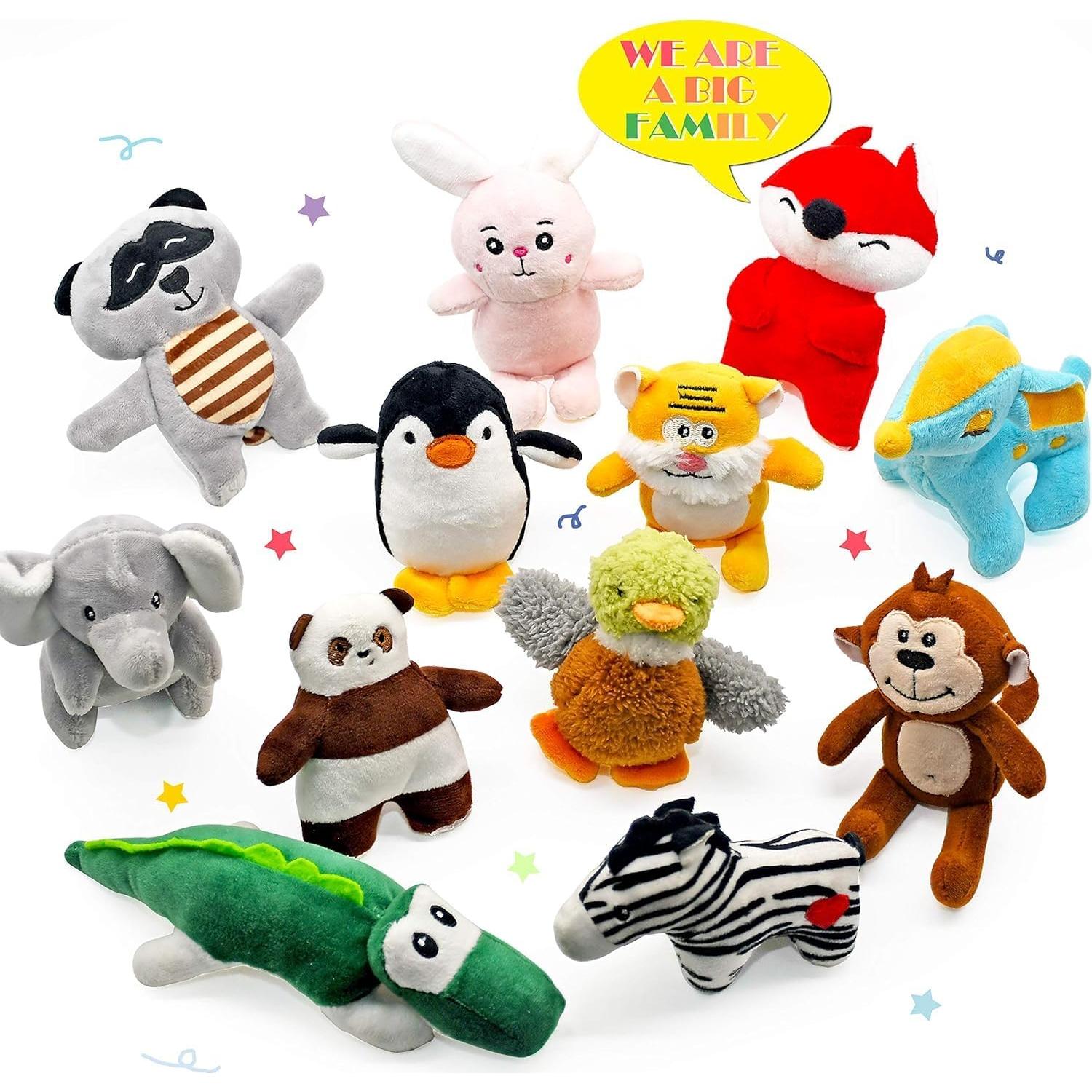 Juguetes Squeaky para Perros SHARLOVY - Paquete de 12 Peluches
