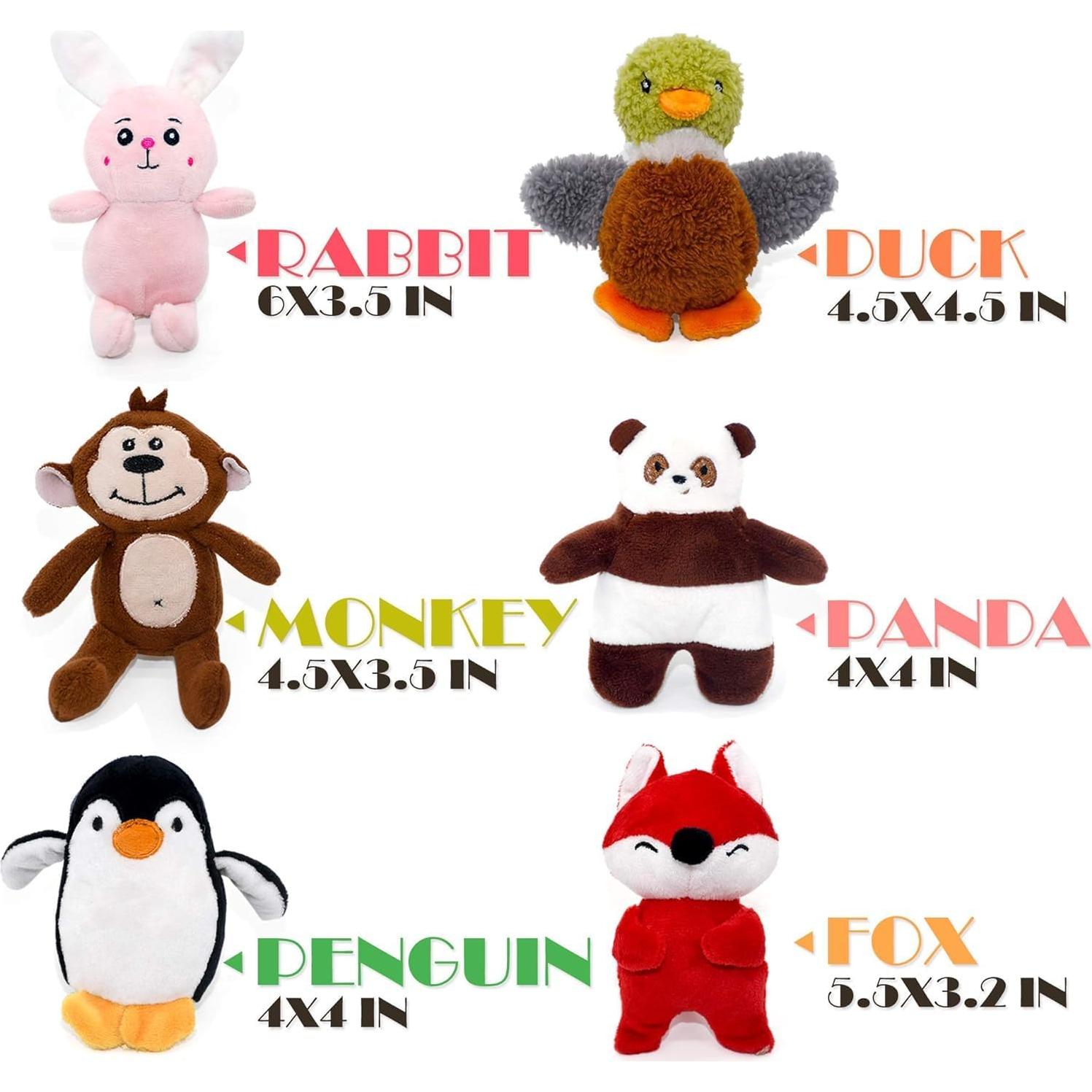 Juguetes Squeaky para Perros SHARLOVY - Paquete de 12 Peluches