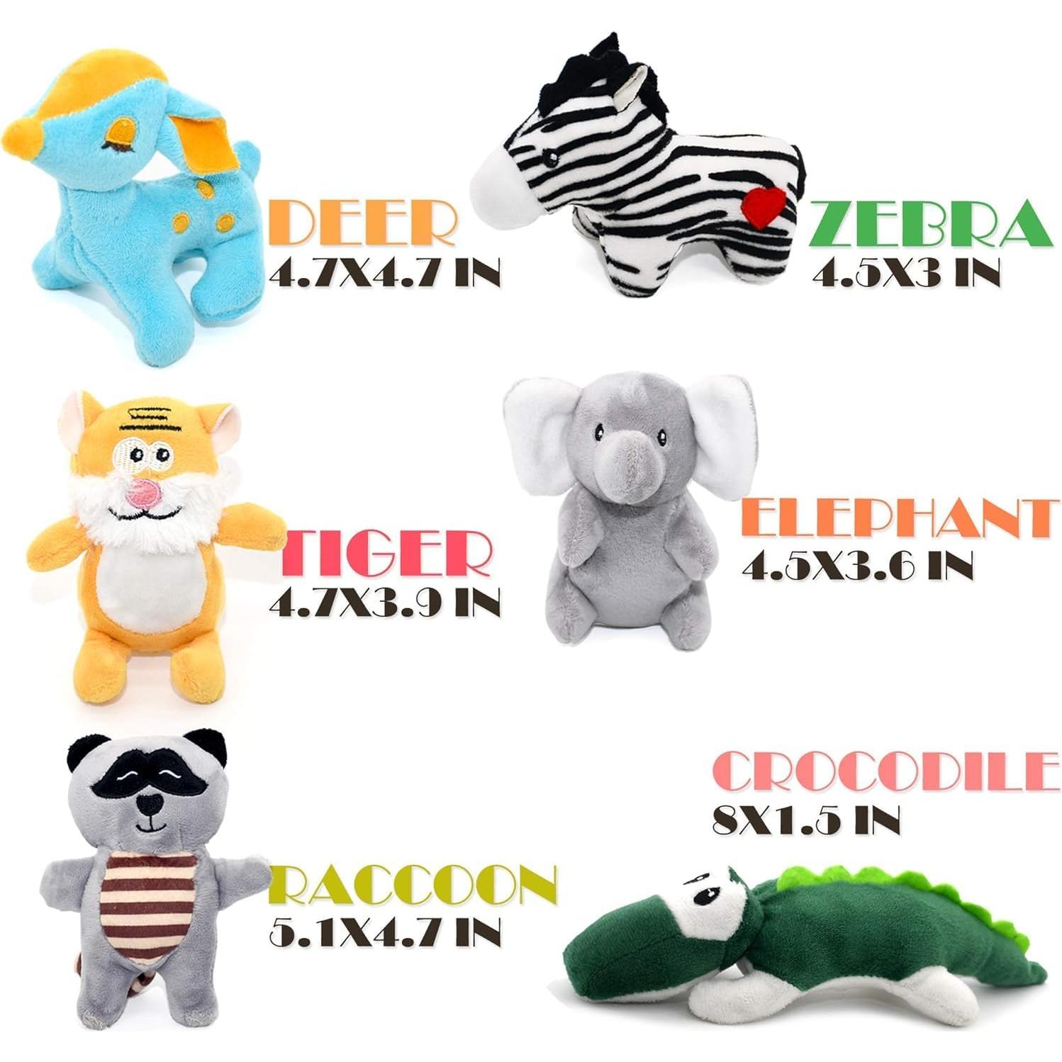 Juguetes Squeaky para Perros SHARLOVY - Paquete de 12 Peluches