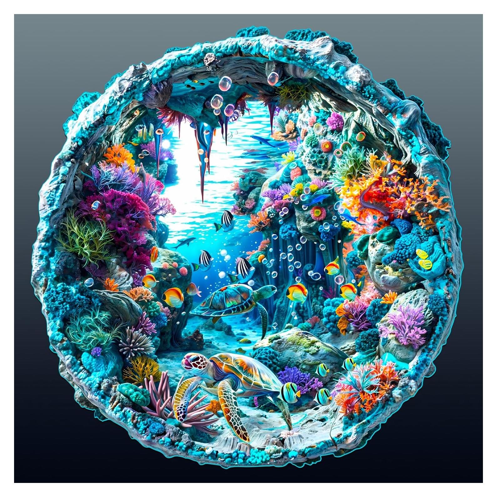 Rompecabezas 3D de Madera Welsky Fondo Marino 100 Piezas