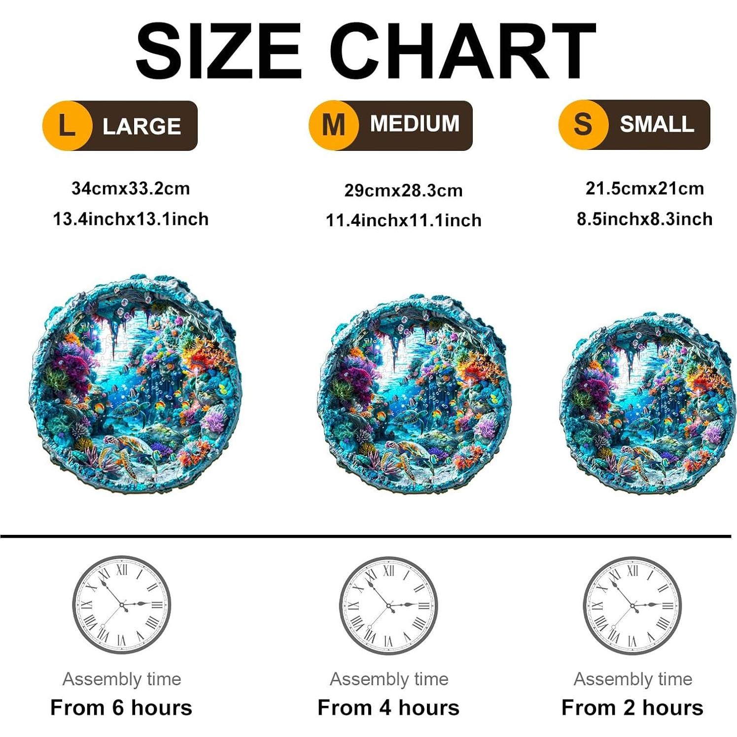 Rompecabezas 3D de Madera Welsky Fondo Marino 100 Piezas