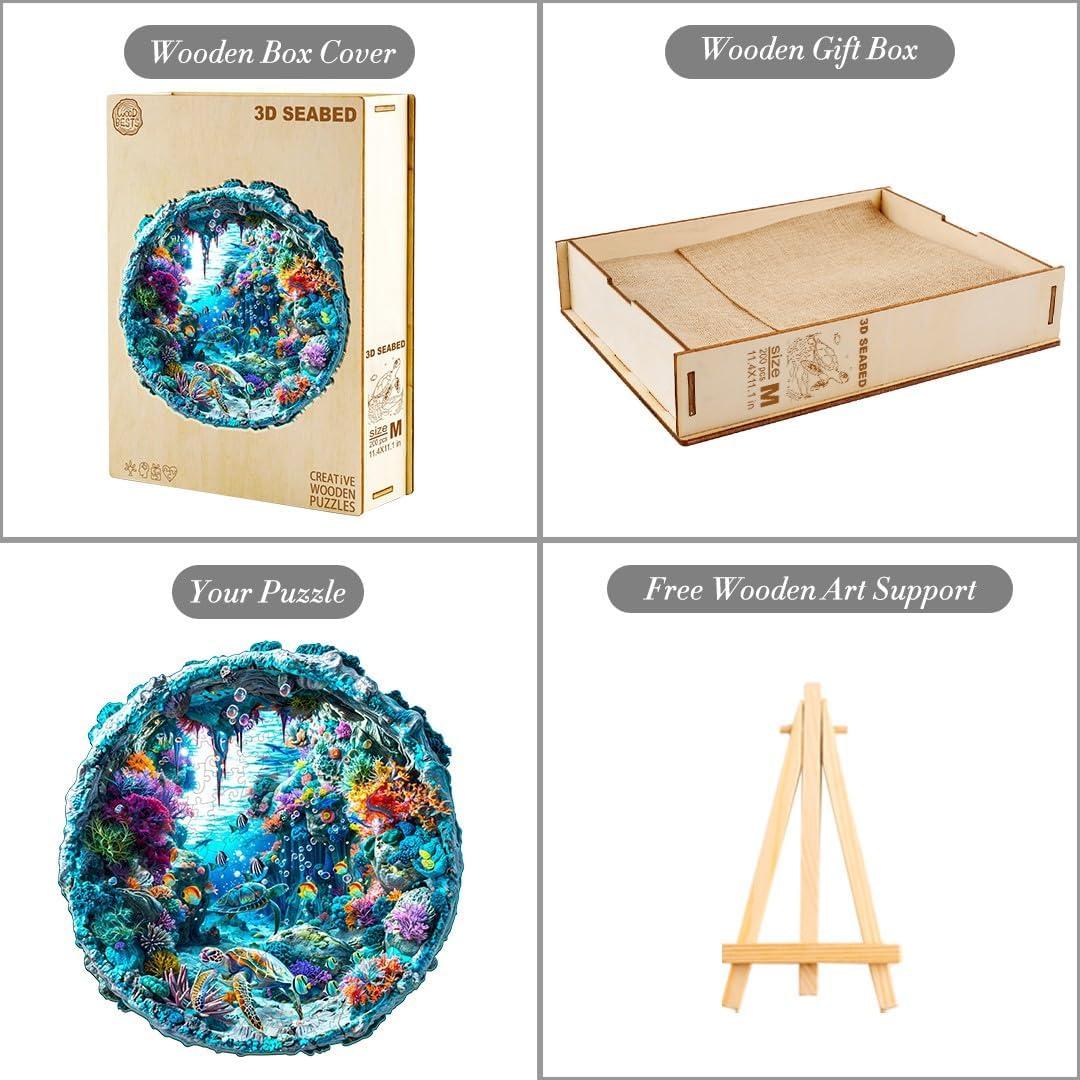 Rompecabezas 3D de Madera Welsky Fondo Marino 100 Piezas