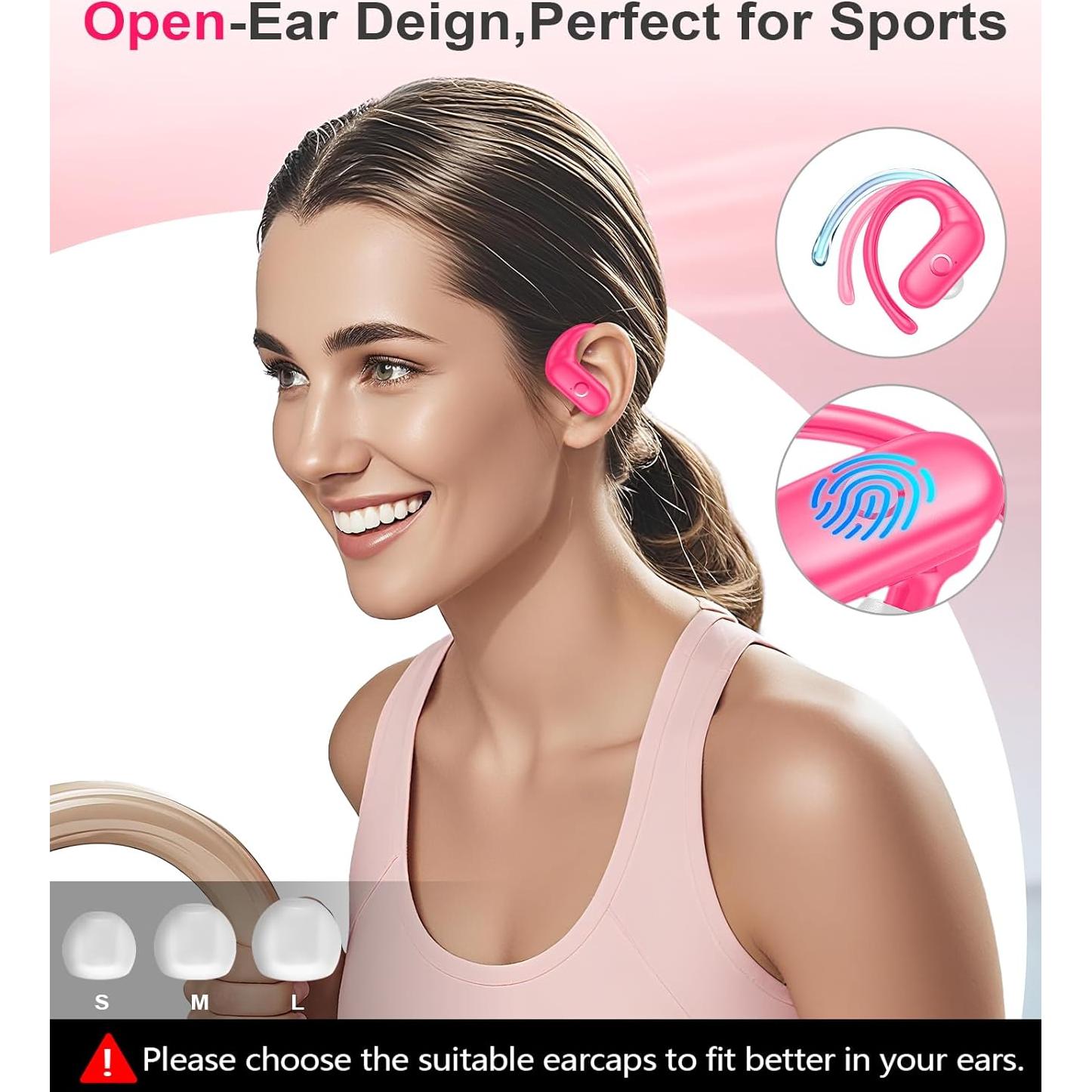 Auriculares Inalámbricos MOZOTER SP9i Bluetooth 5.3 Rosa