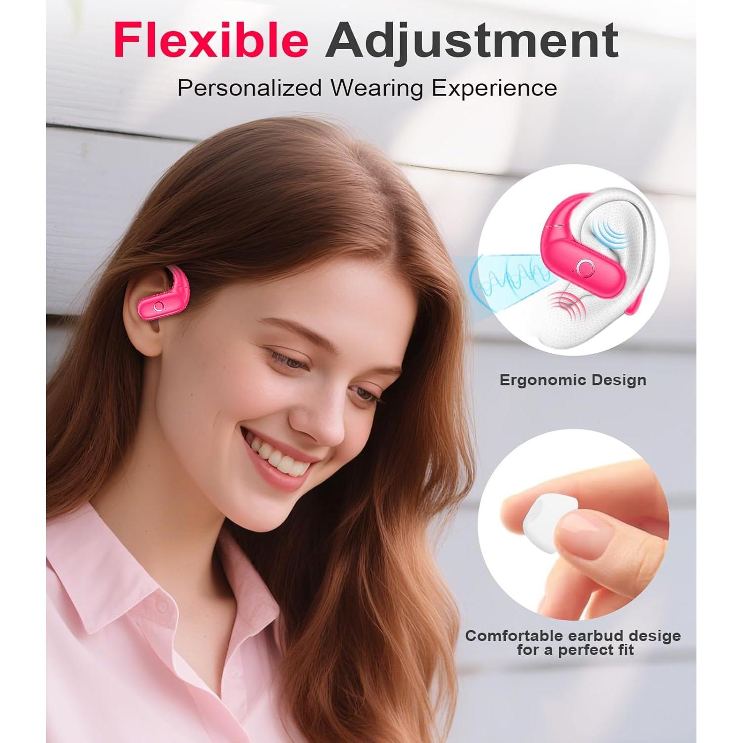 Auriculares Inalámbricos MOZOTER SP9i Bluetooth 5.3 Rosa