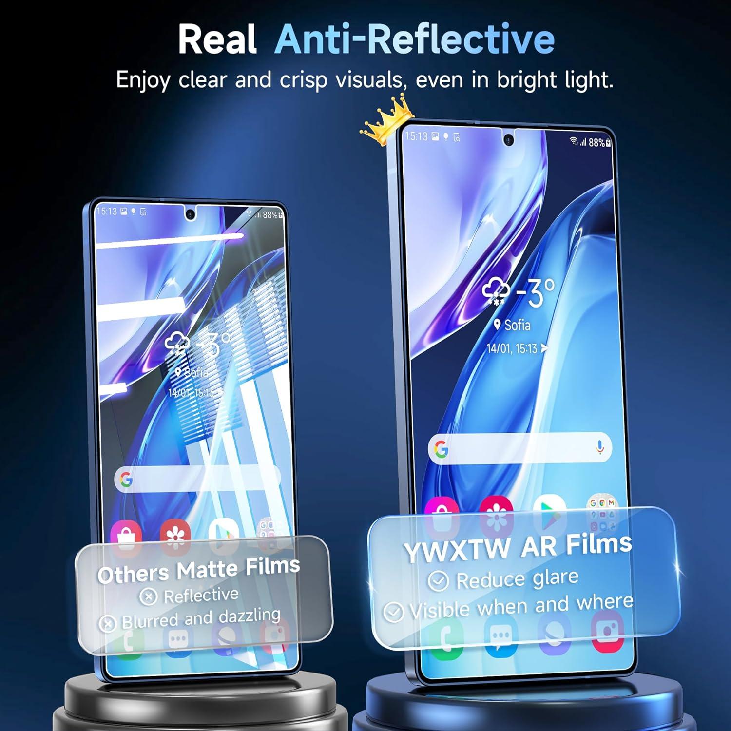 Protector de Pantalla Anti Reflectante YWXTW para Samsung S25 Ultra