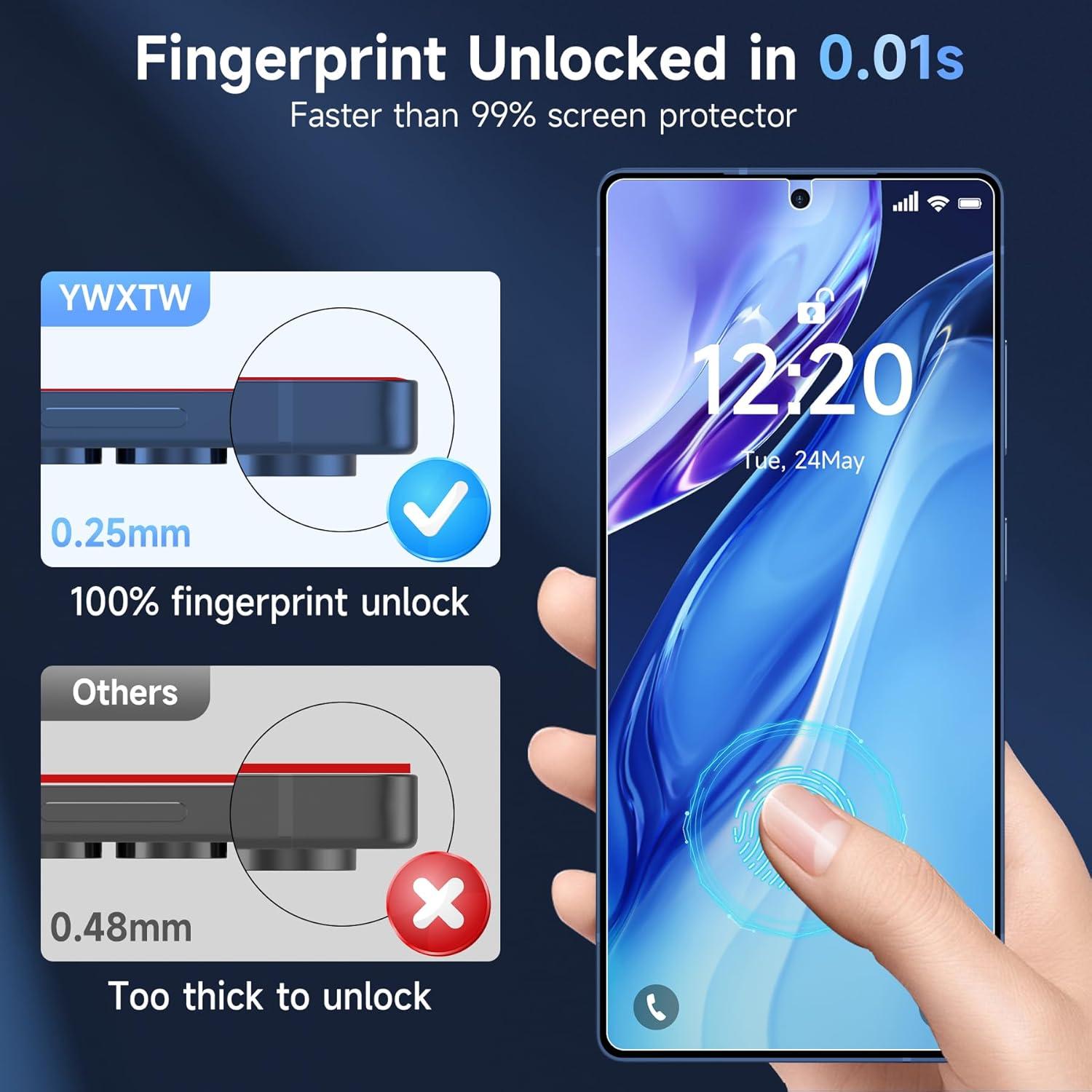 Protector de Pantalla Anti Reflectante YWXTW para Samsung S25 Ultra