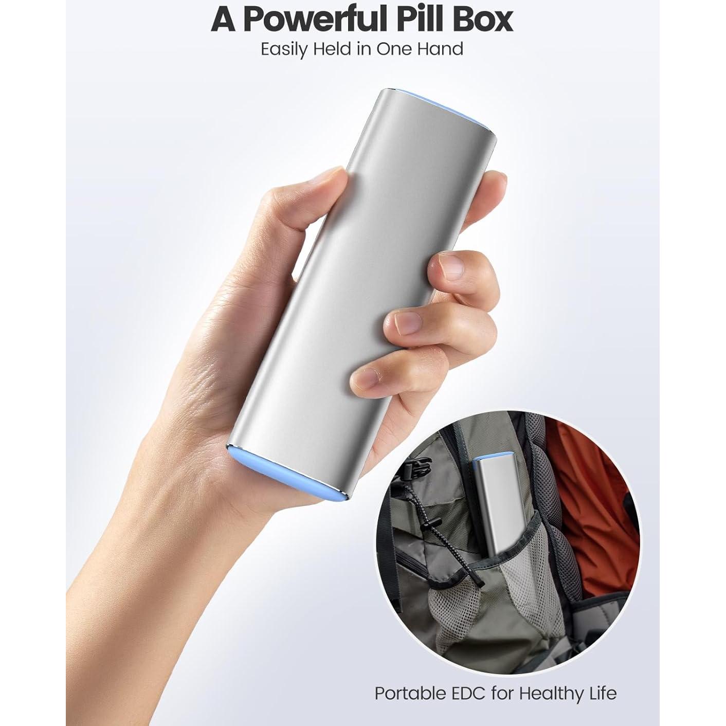 Organizador de Pastillas Vaydeer Pequeño Azul 7 Días