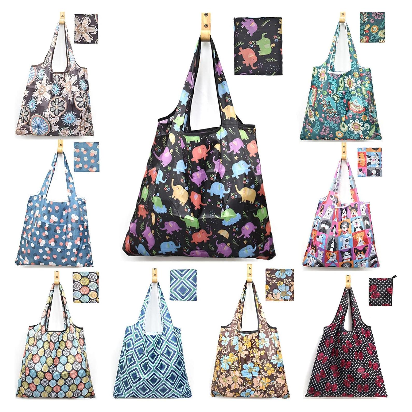 Bolsas de Compras Reutilizables ATAMET - 9 Piezas Plegables 22.7 kg