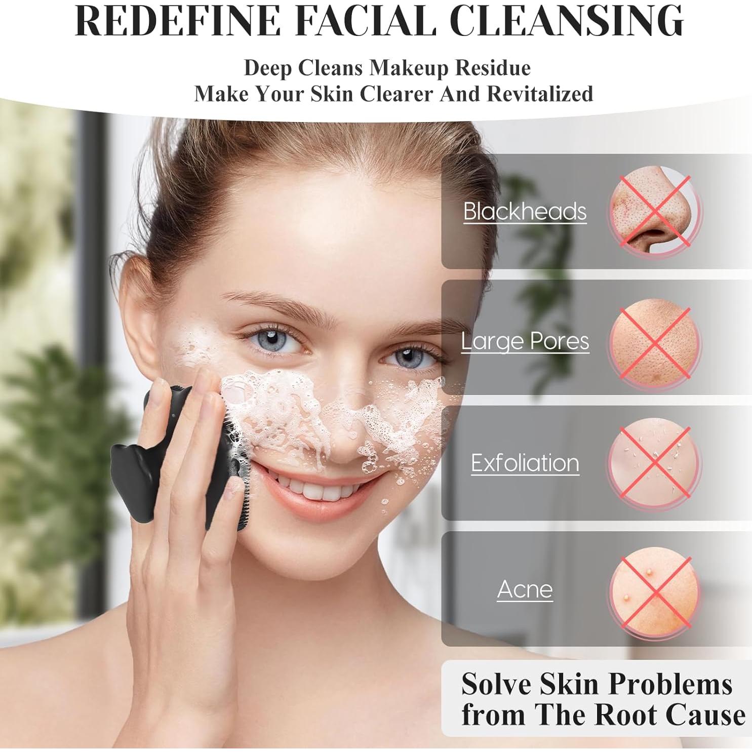 Exfoliador Facial de Silicona VWMYQ - Limpieza Profunda 7.6cm