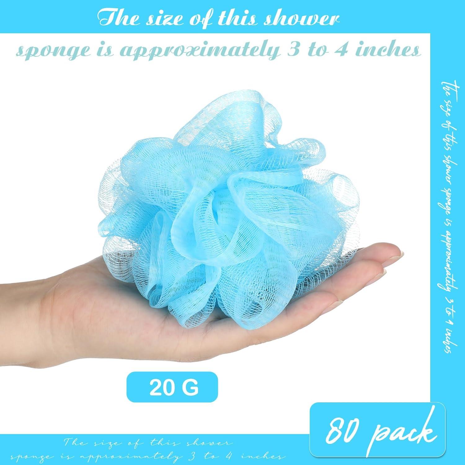 Esponjas de Lufa CHENGU 80 Pcs Azul, Exfoliantes y Suaves