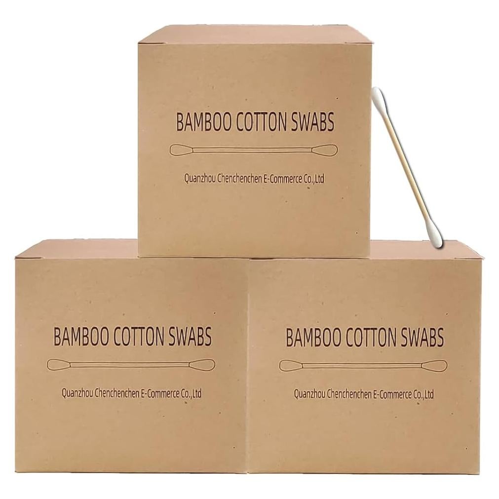 Hisopos de Algodón Biodegradables 1125pcs - 7.37cm con Mango de Madera