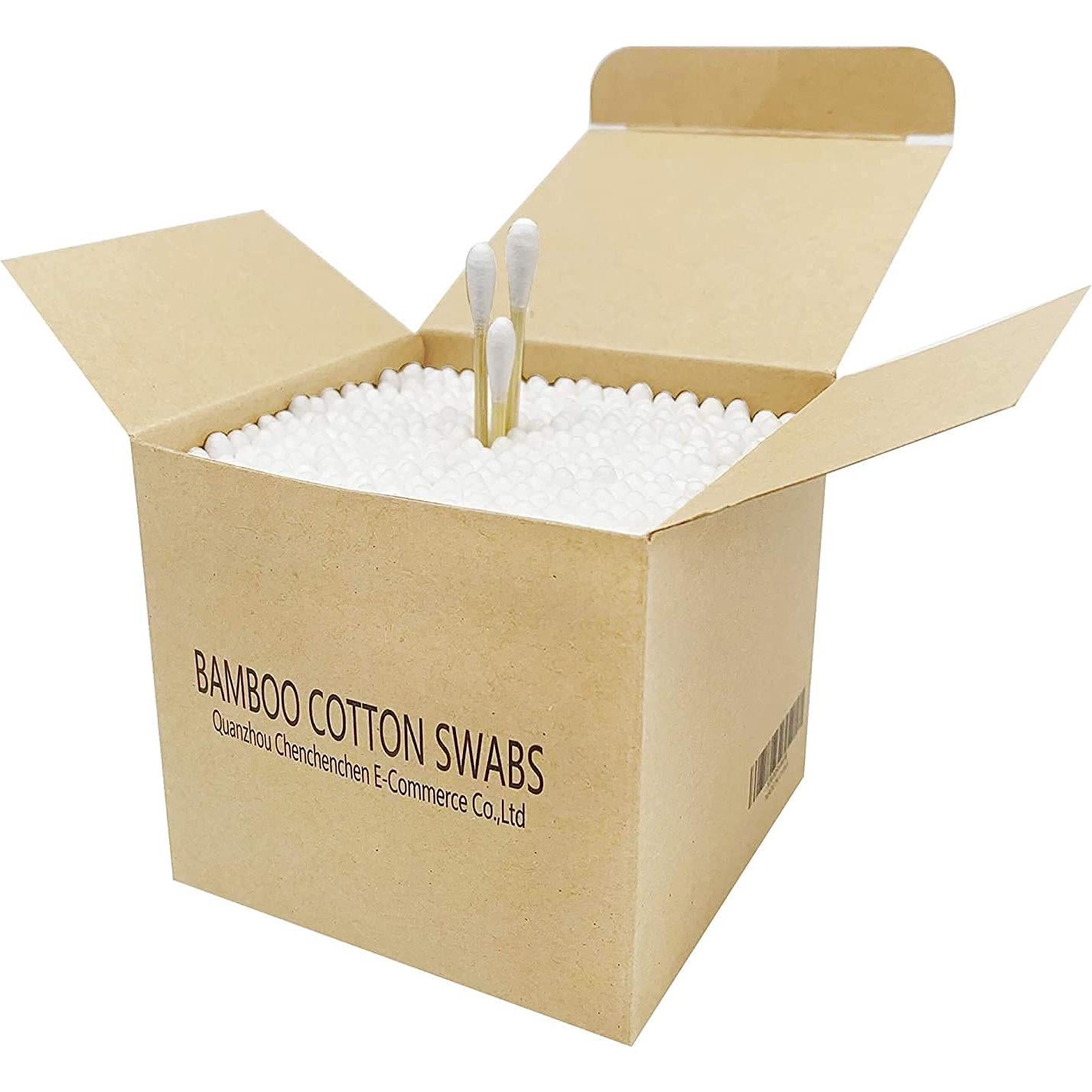 Hisopos de Algodón Biodegradables 1125pcs - 7.37cm con Mango de Madera