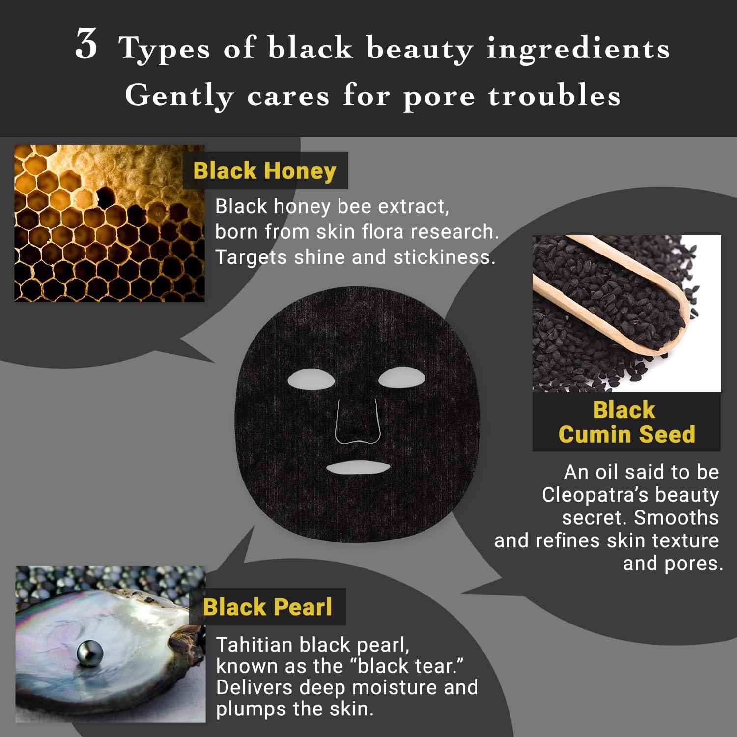 Mascarillas Exfoliantes Lululun HYDRA-F 21 EA Carbón y Perla Negra