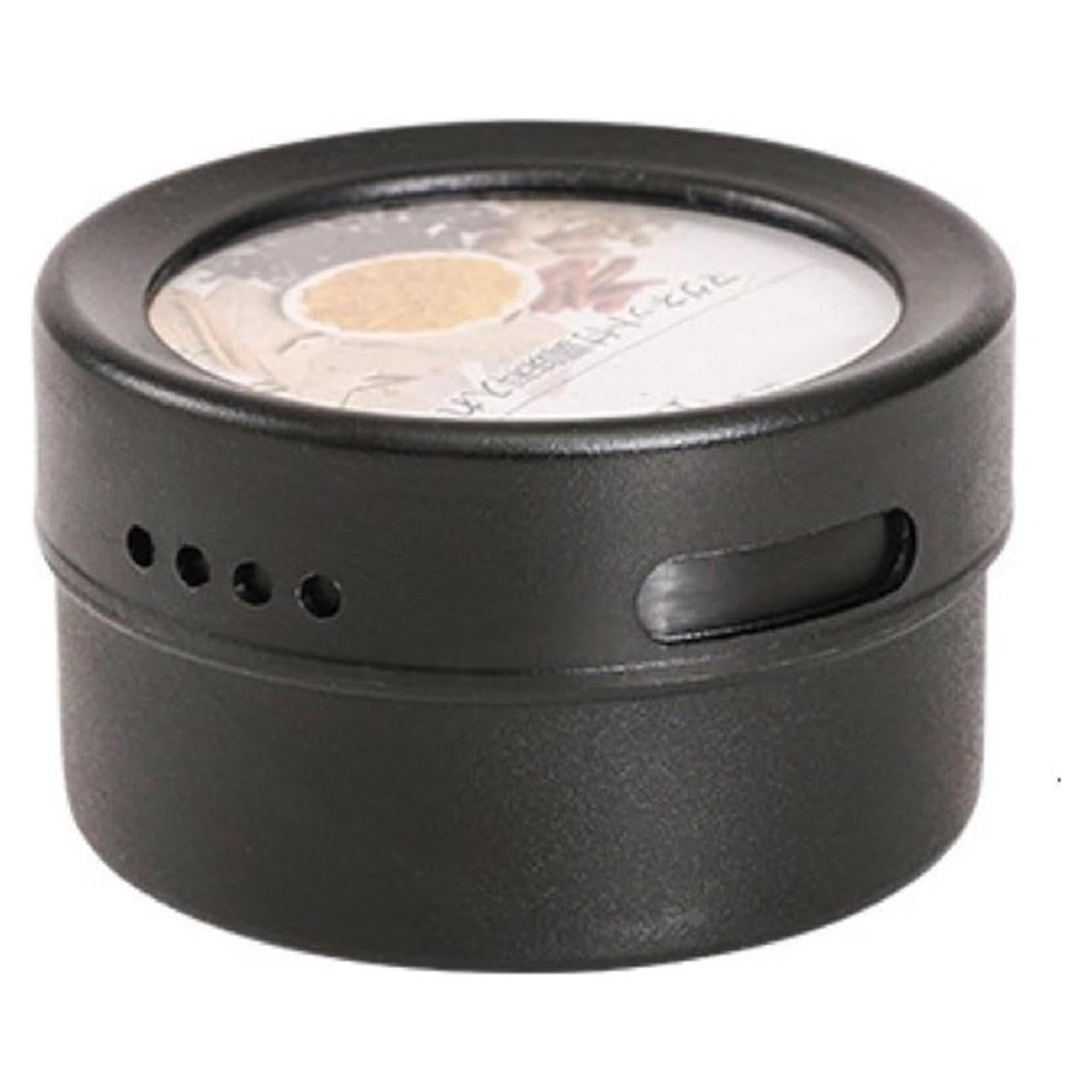 Tarros de Especias Magnéticos Walbest Acero Inoxidable Negro