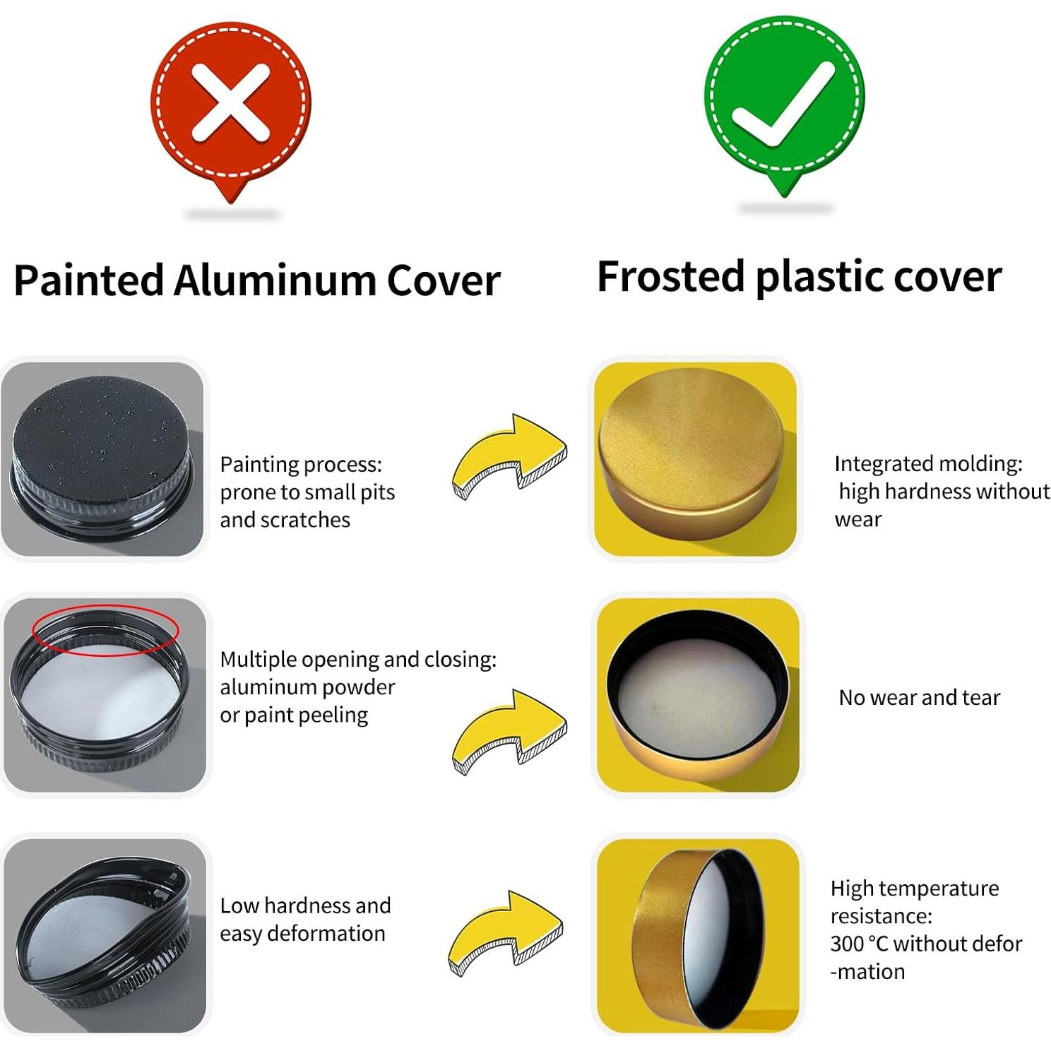 Set de 24 Tarros de Especias de Vidrio JARXSUN 118 ml con Etiquetas