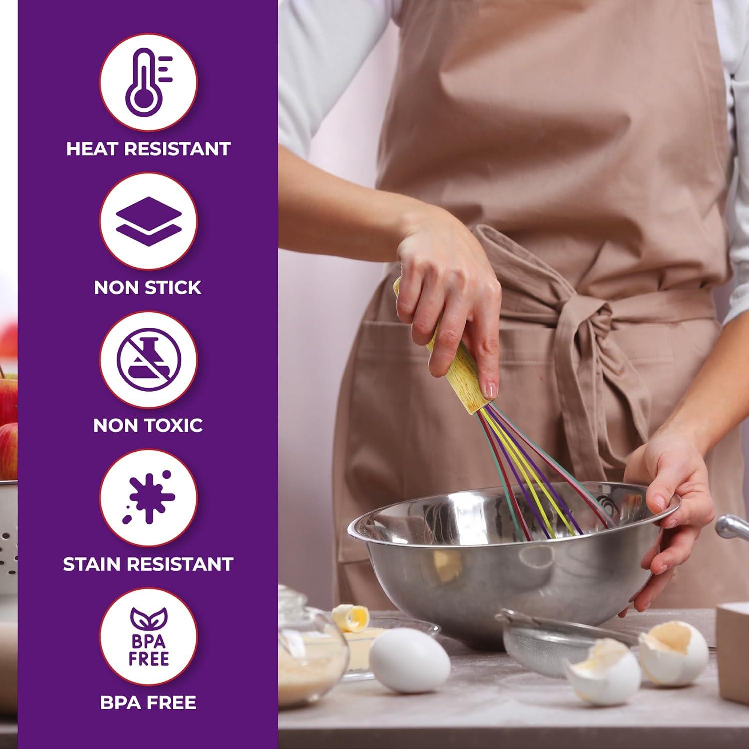 Juego de Utensilios de Cocina Kaluns 50 Piezas Silicona Madera