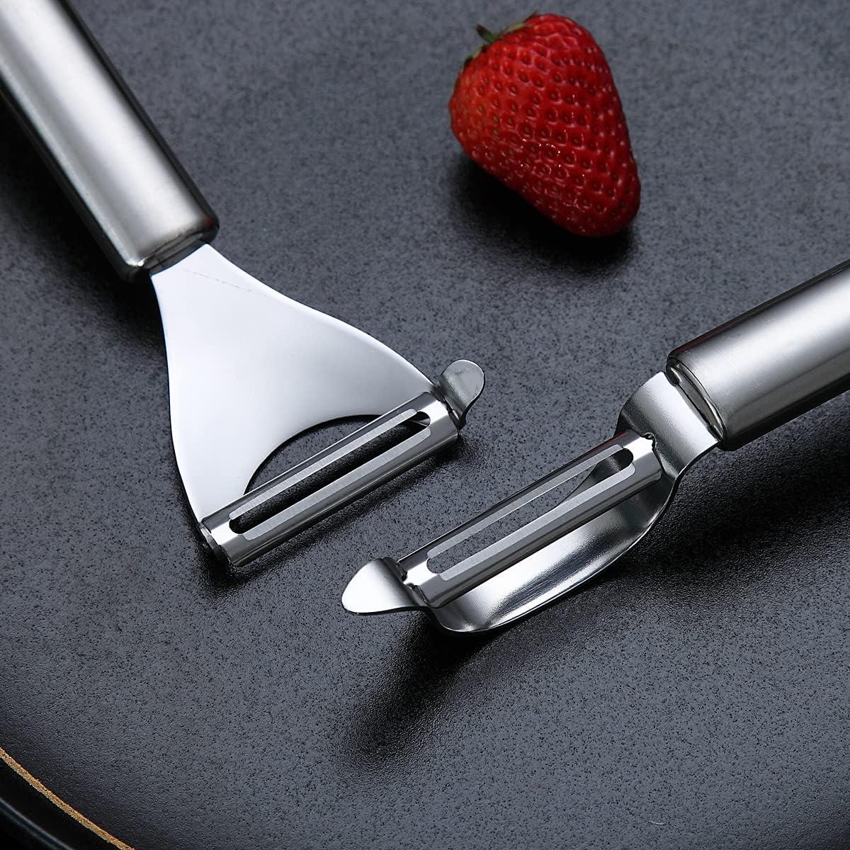 Juego de 2 Peladores de Verduras Kyraton Acero Inoxidable