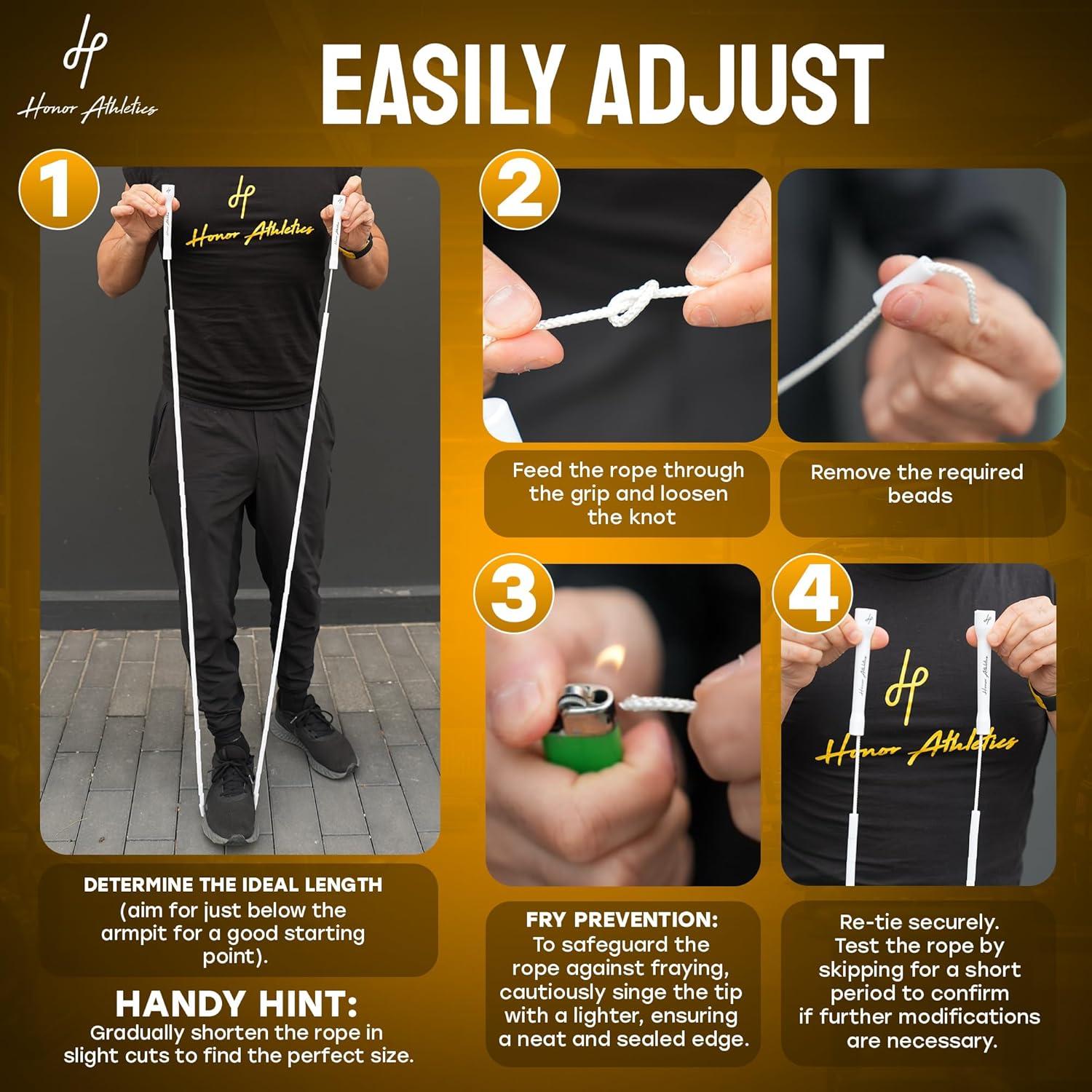 Cuerda de Salto Honor Athletics 2.0 Ajustable 3.05m PVC