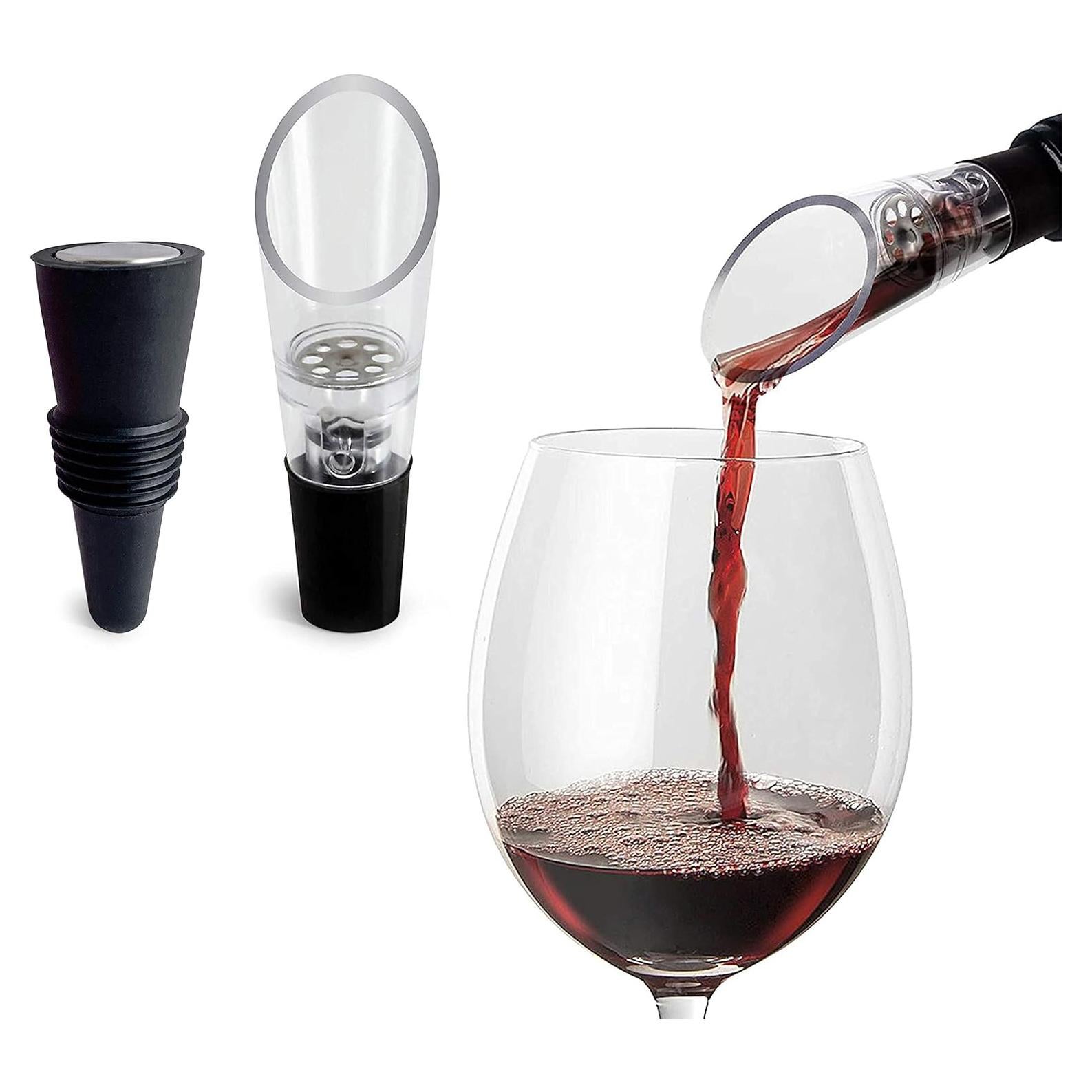 Aerador y Tapón de Vino TenTen Labs - Conservador 2 Piezas