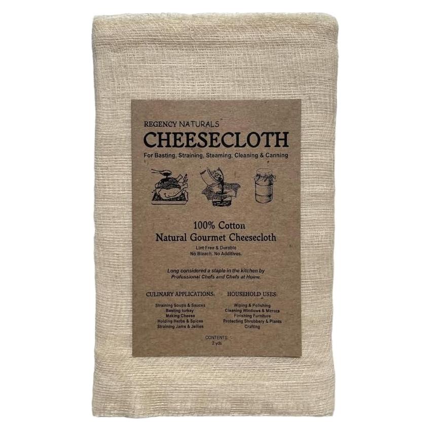 Gasa de Algodón para Colar Regency Wraps 2yd Estándar Natural