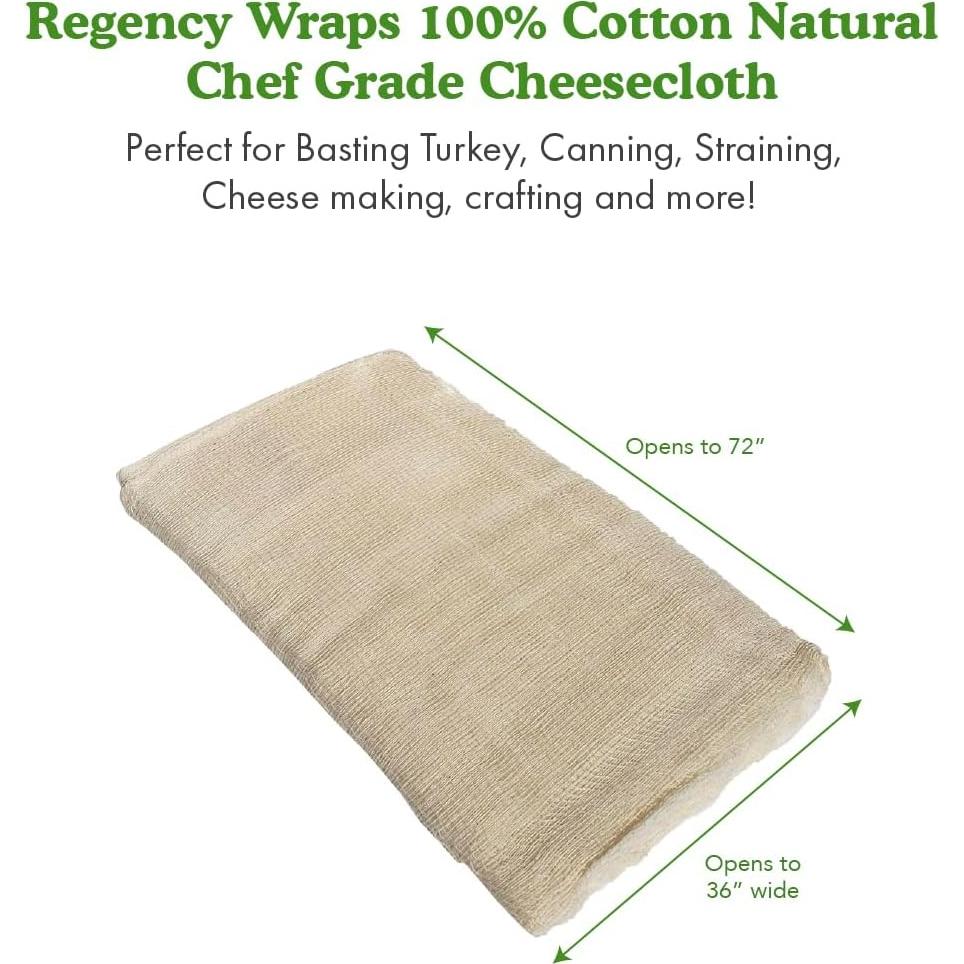 Gasa de Algodón para Colar Regency Wraps 2yd Estándar Natural