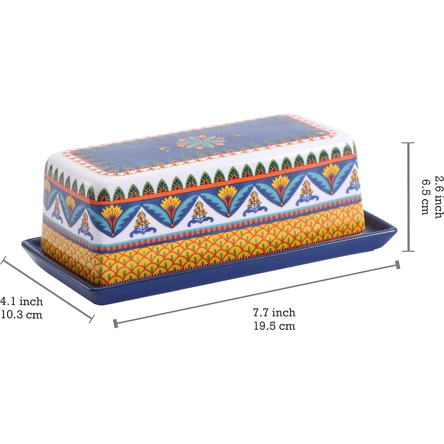 Plato de Mantequilla Bico Havana Cerámica con Tapa 0.55 kg