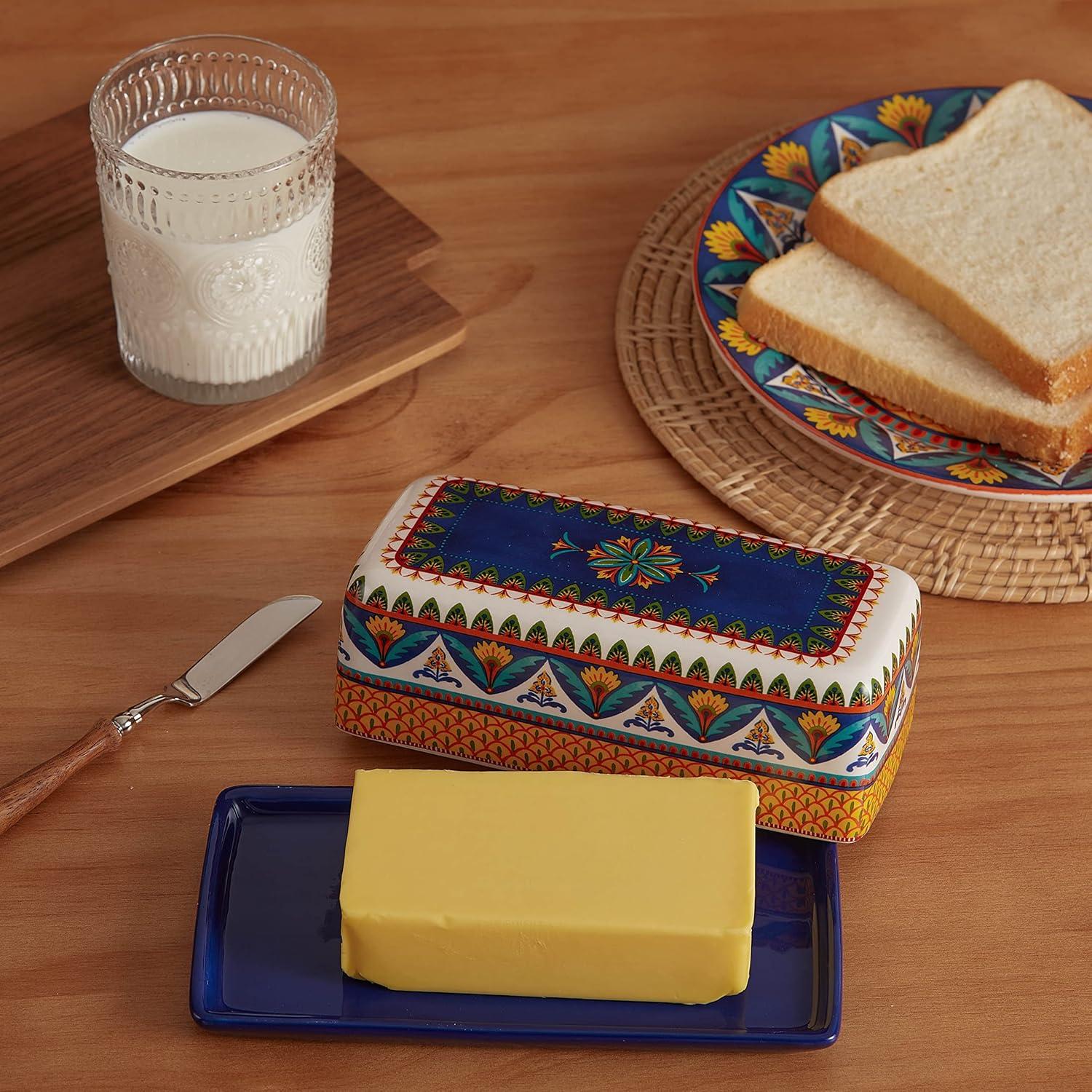 Plato de Mantequilla Bico Havana Cerámica con Tapa 0.55 kg